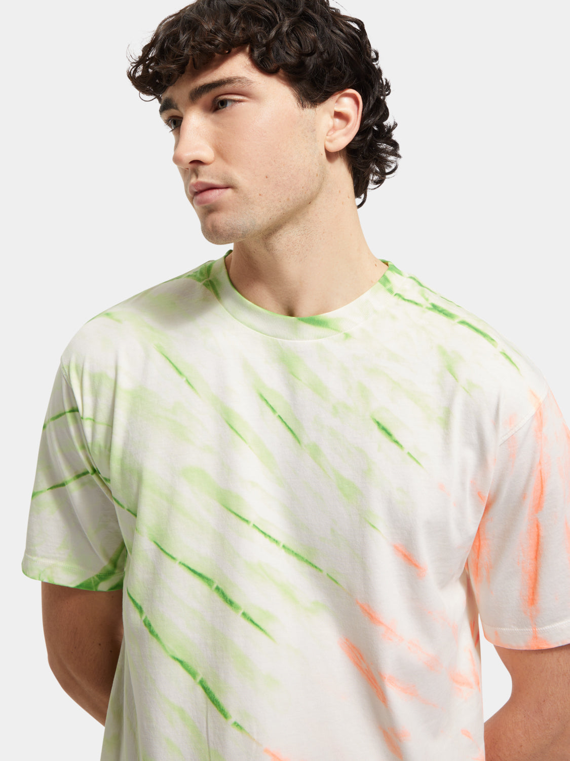 Diagonal tie-dyed t-shirt - Scotch & Soda AU