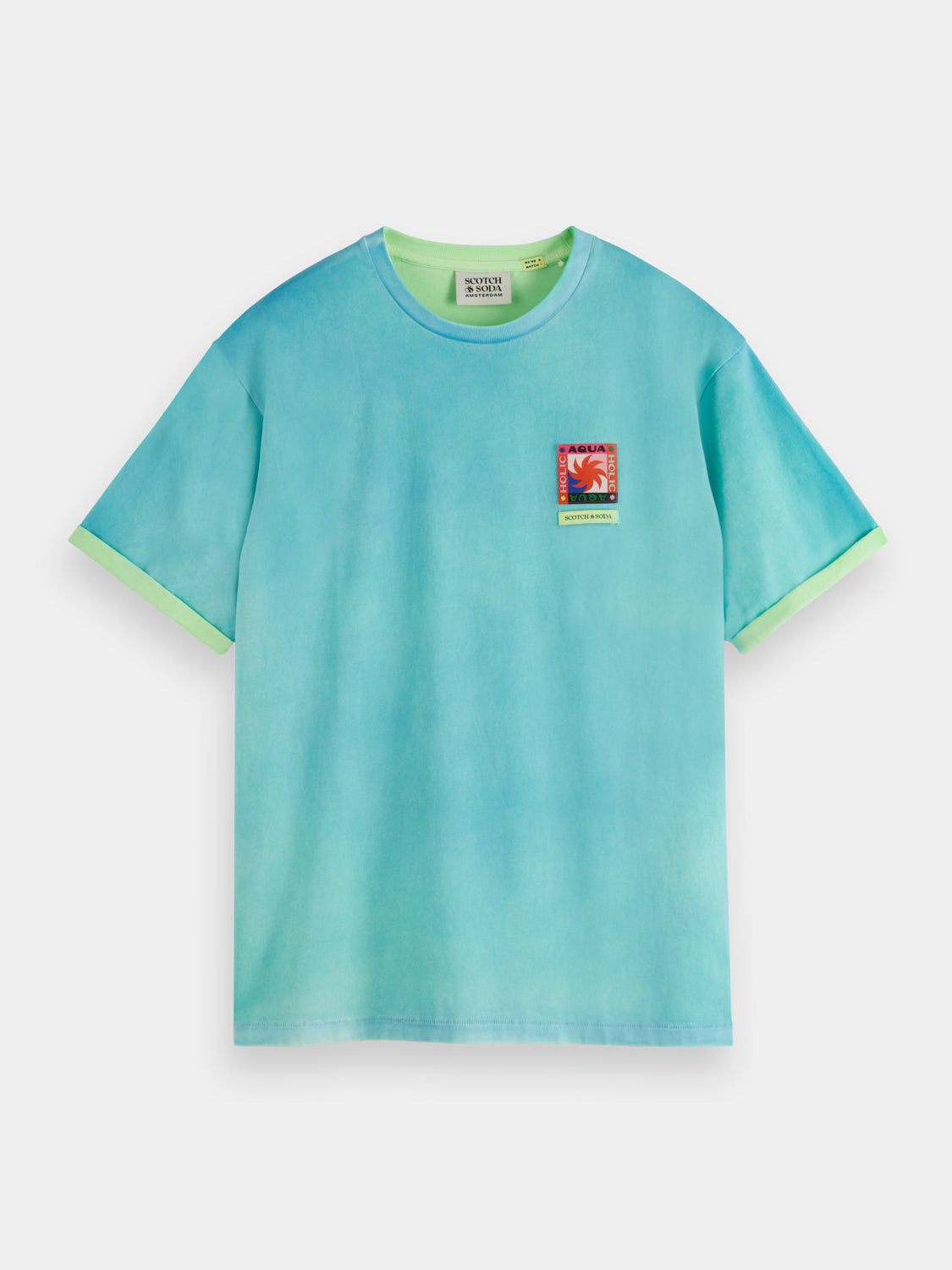Two colour sprayed t-shirt - Scotch & Soda AU
