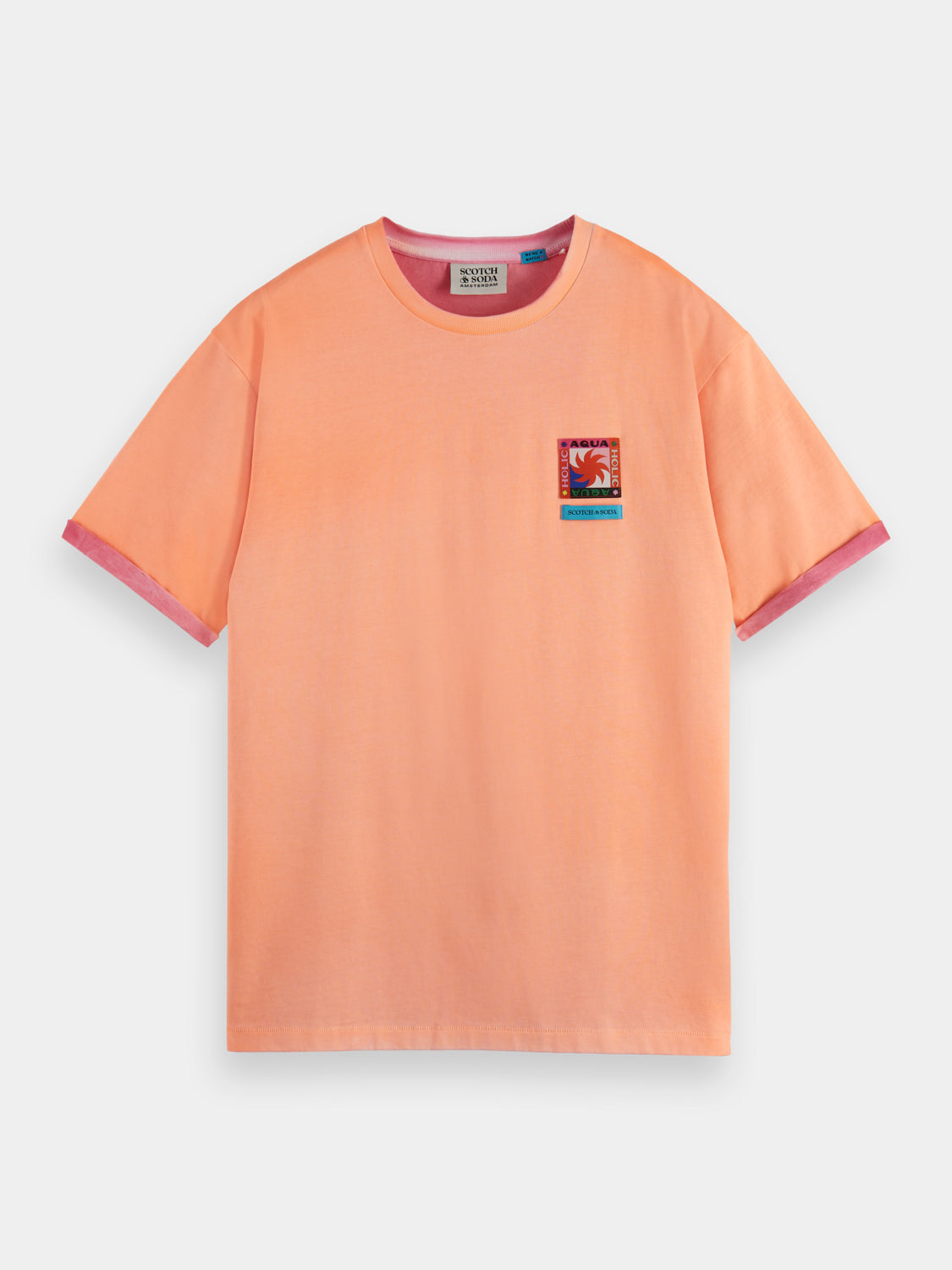 Two colour sprayed t-shirt - Scotch & Soda AU