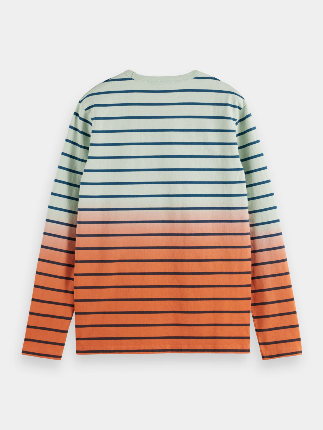 Dip-dyed striped long sleeved t-shirt - Scotch & Soda AU