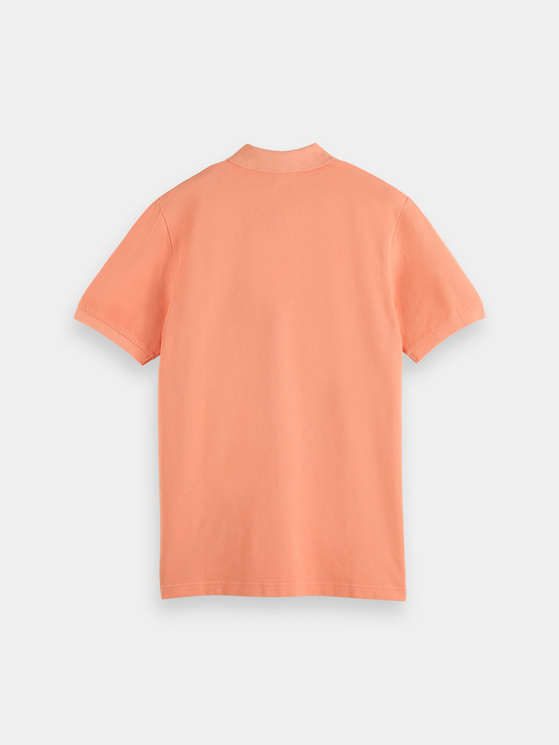 Garment-dyed pique polo