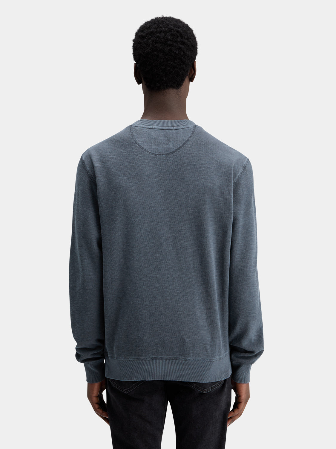 Garment-dyed structured sweatshirt - Scotch & Soda AU