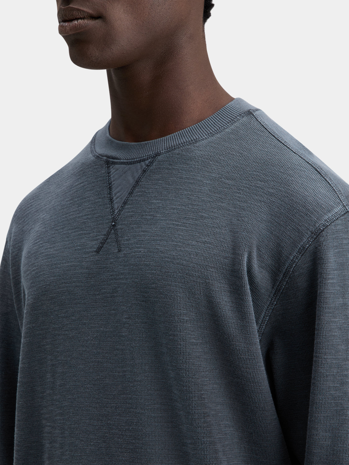 Garment-dyed structured sweatshirt - Scotch & Soda AU