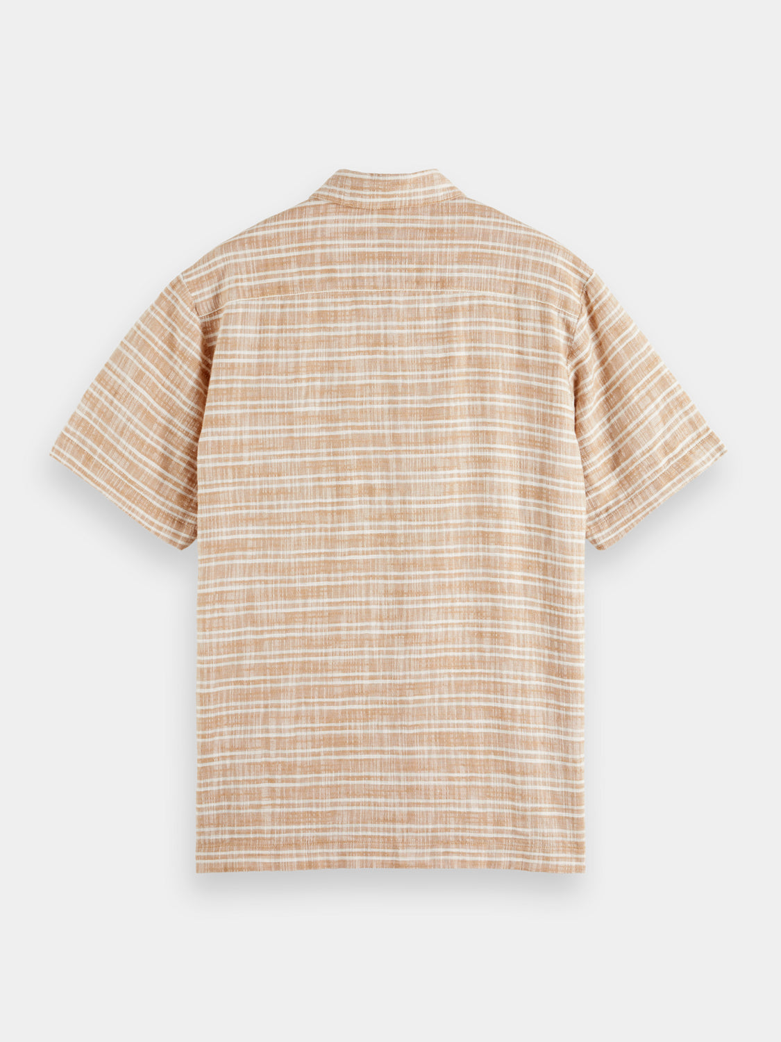 Horizontal cotton-linen striped shirt - Scotch & Soda AU