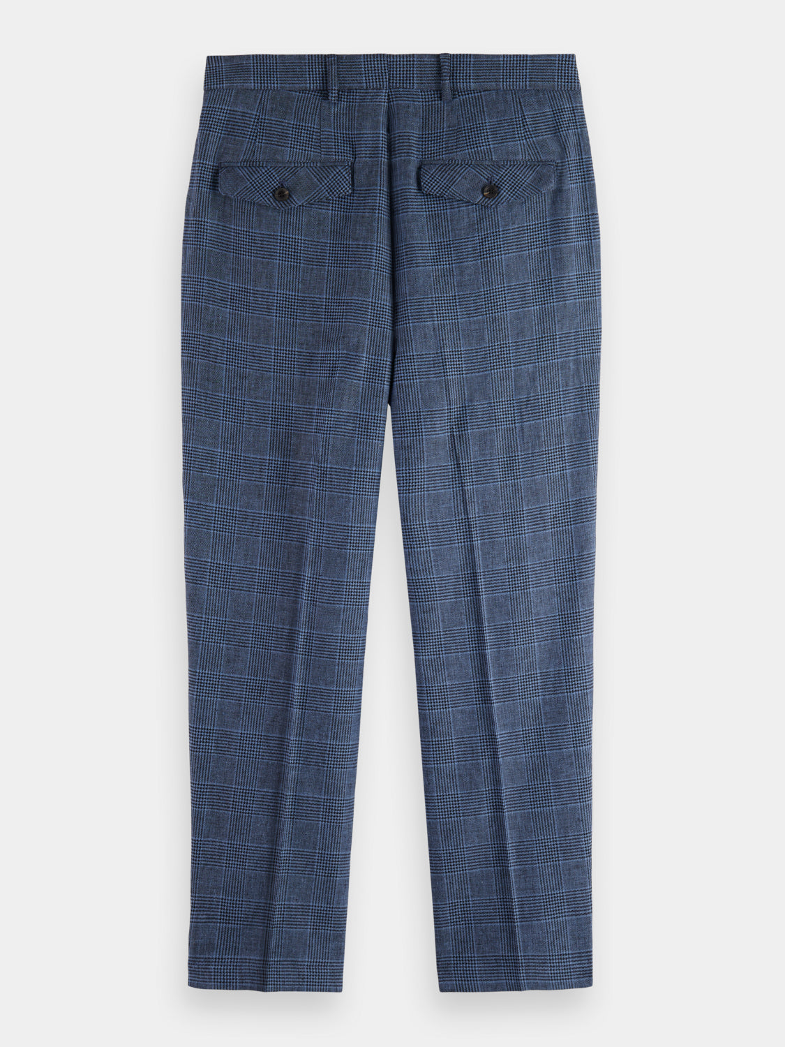 Wide-leg pleated check chinos - Scotch & Soda AU