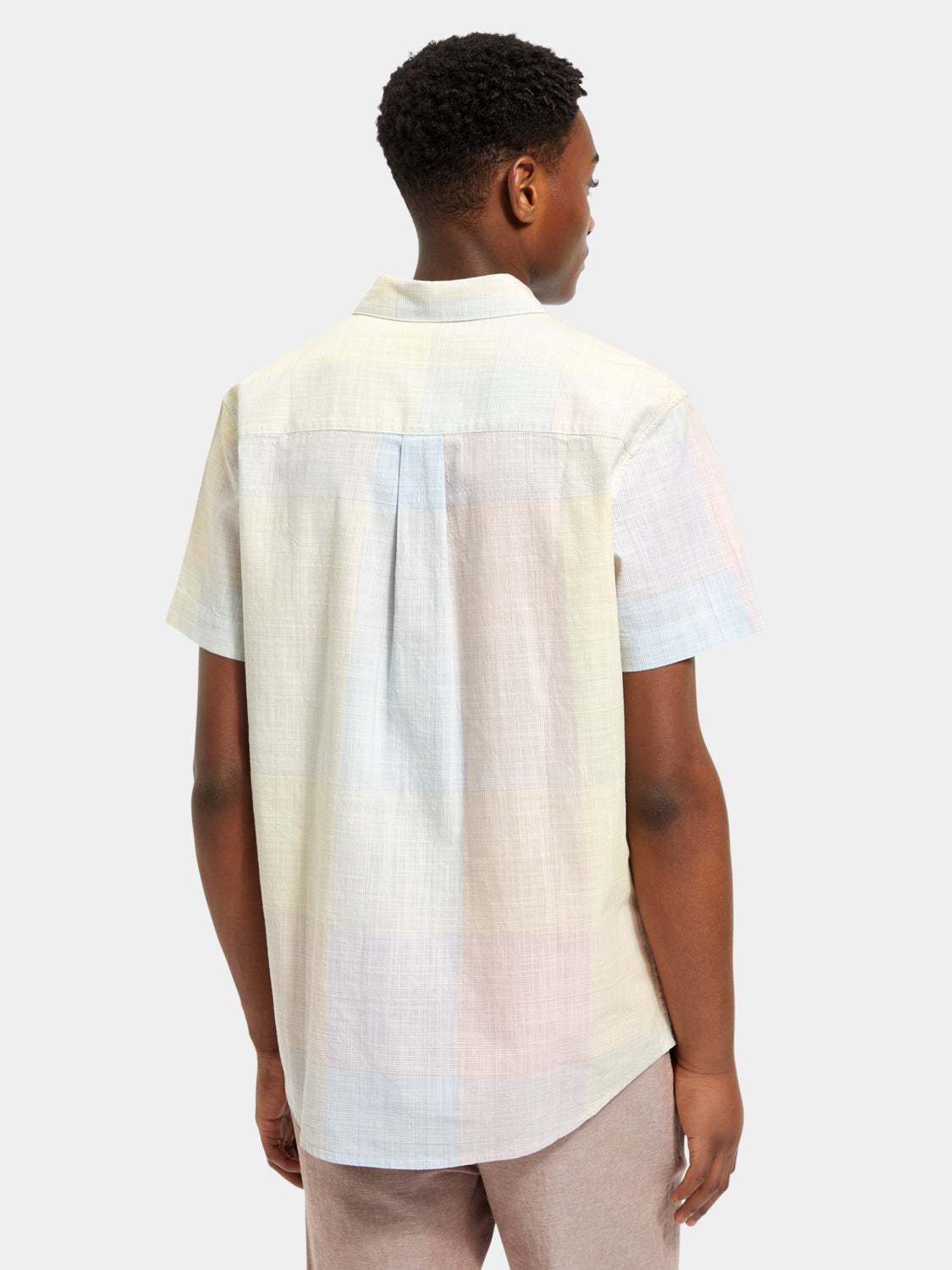 Structured checked short sleeved shirt - Scotch & Soda AU