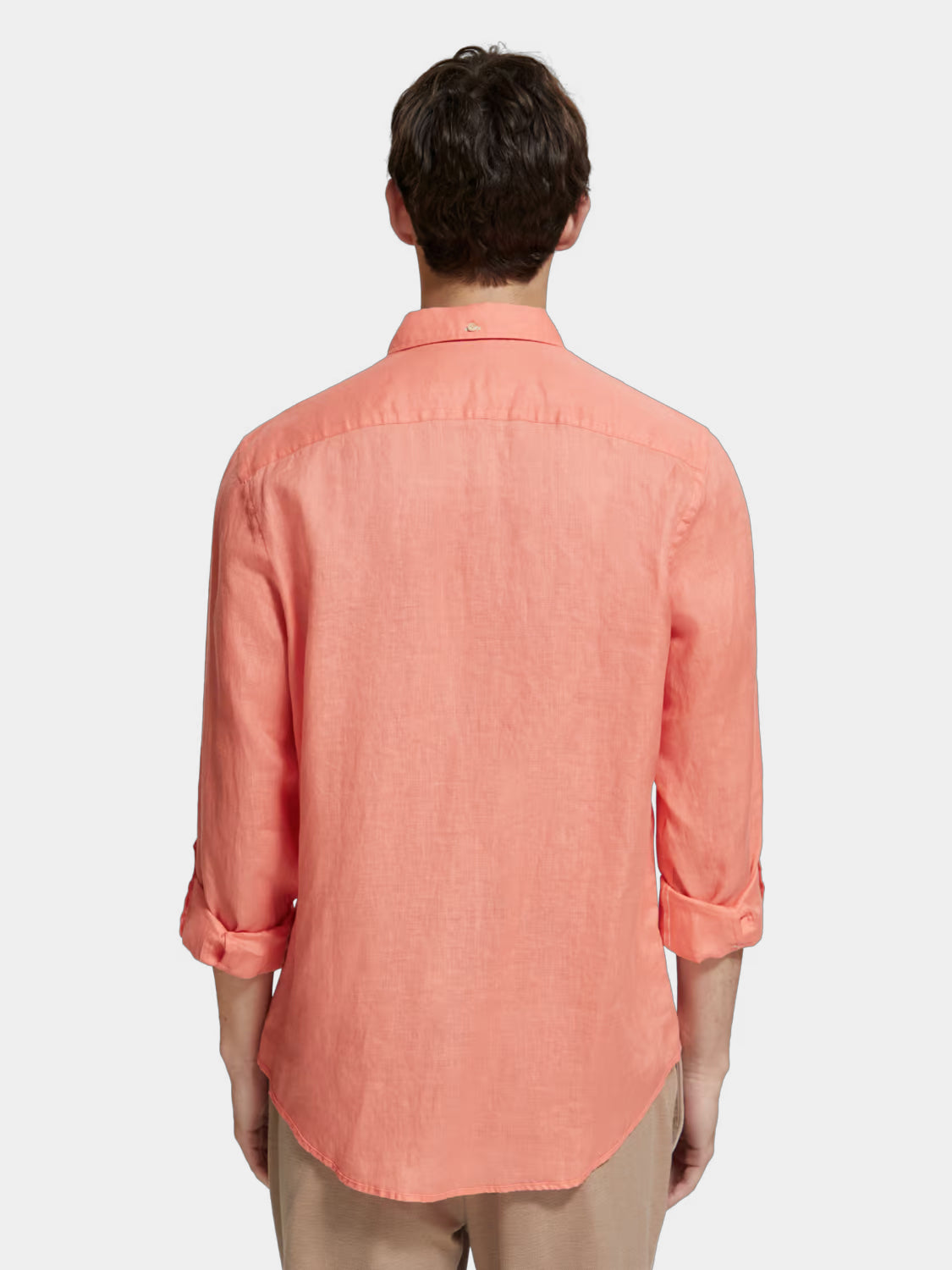 Linen shirt with roll-up sleeves - Scotch & Soda AU