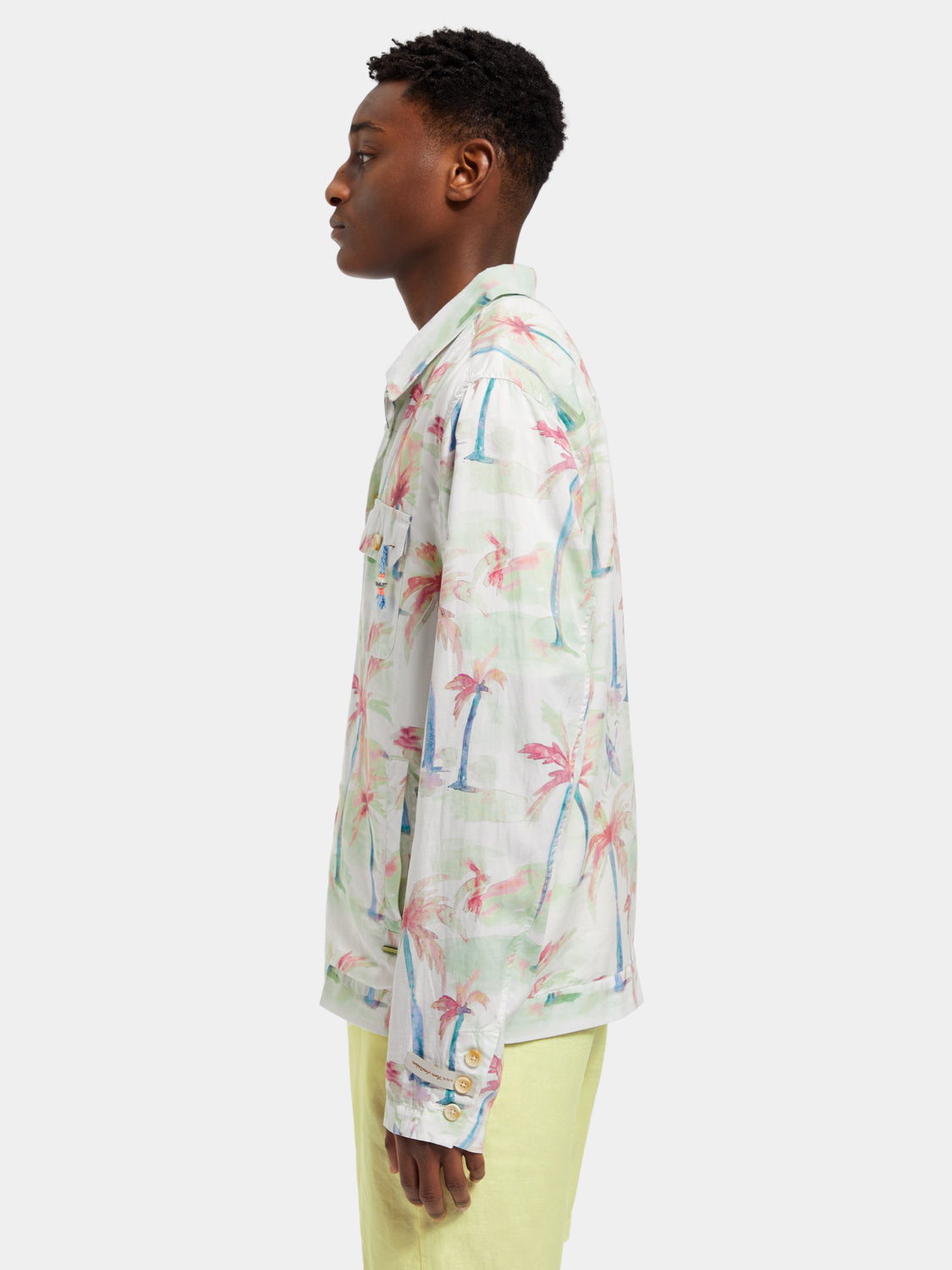 Printed tencel-hemp blouson - Scotch & Soda AU
