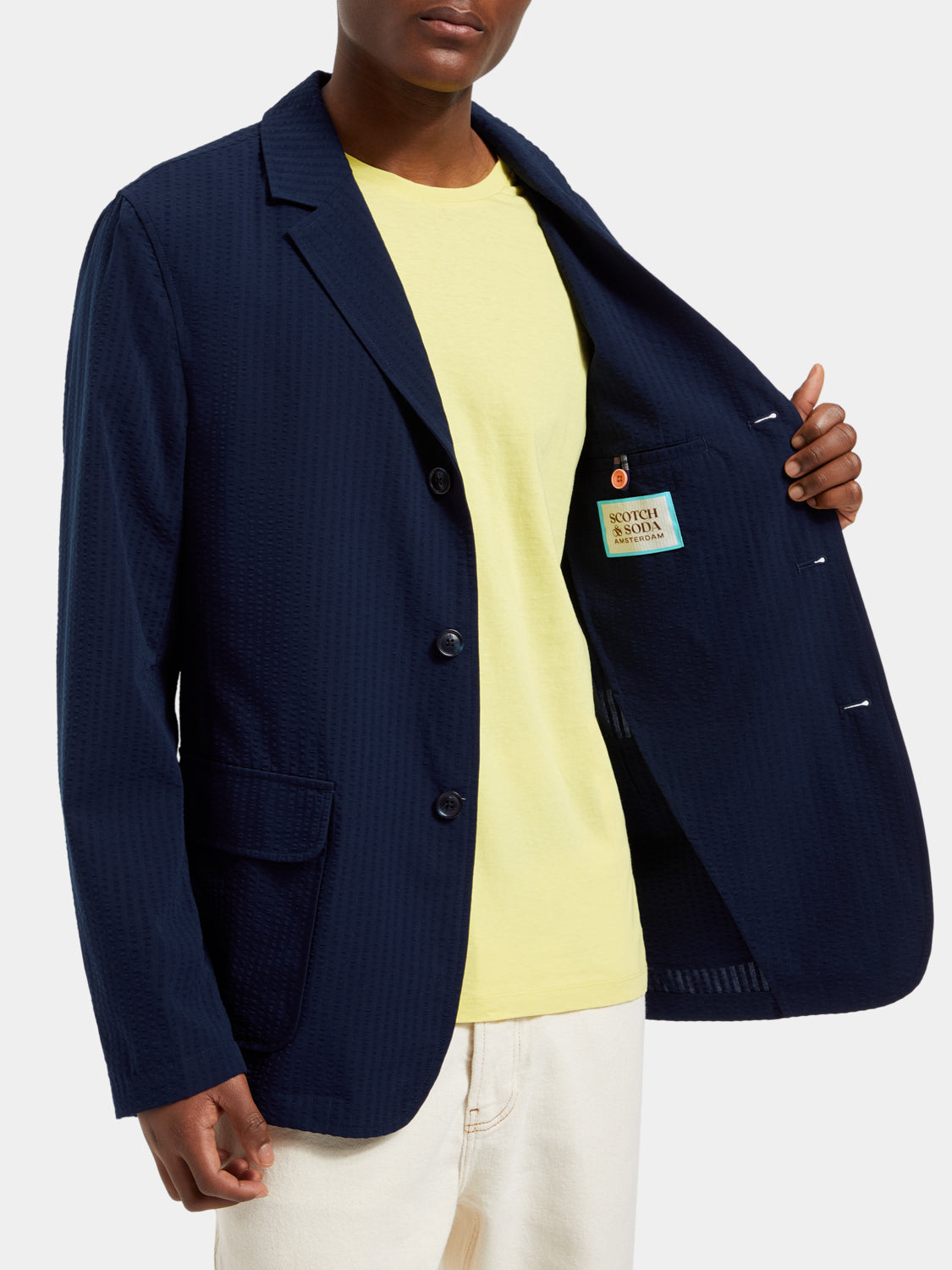 Unconstructed seersucker blazer - Scotch & Soda AU