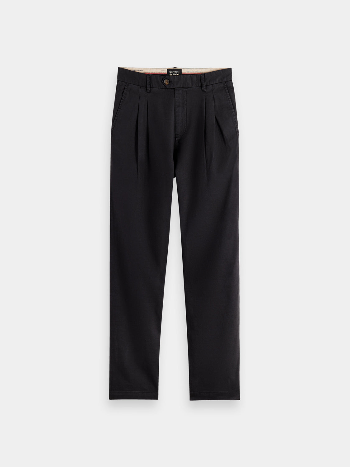 Garment-dyed pleated chinos - Scotch & Soda AU