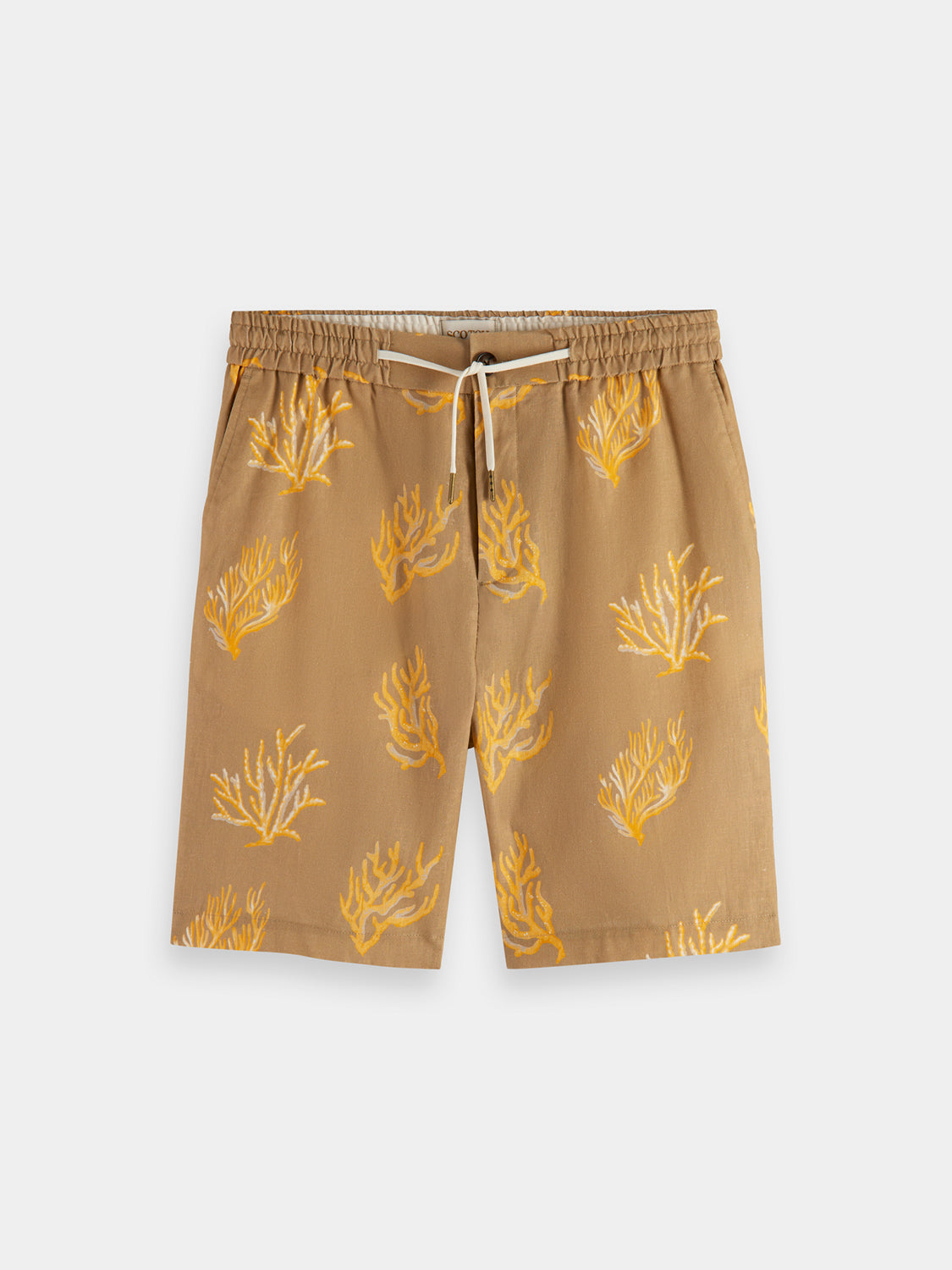 Fave cotton-linen shorts