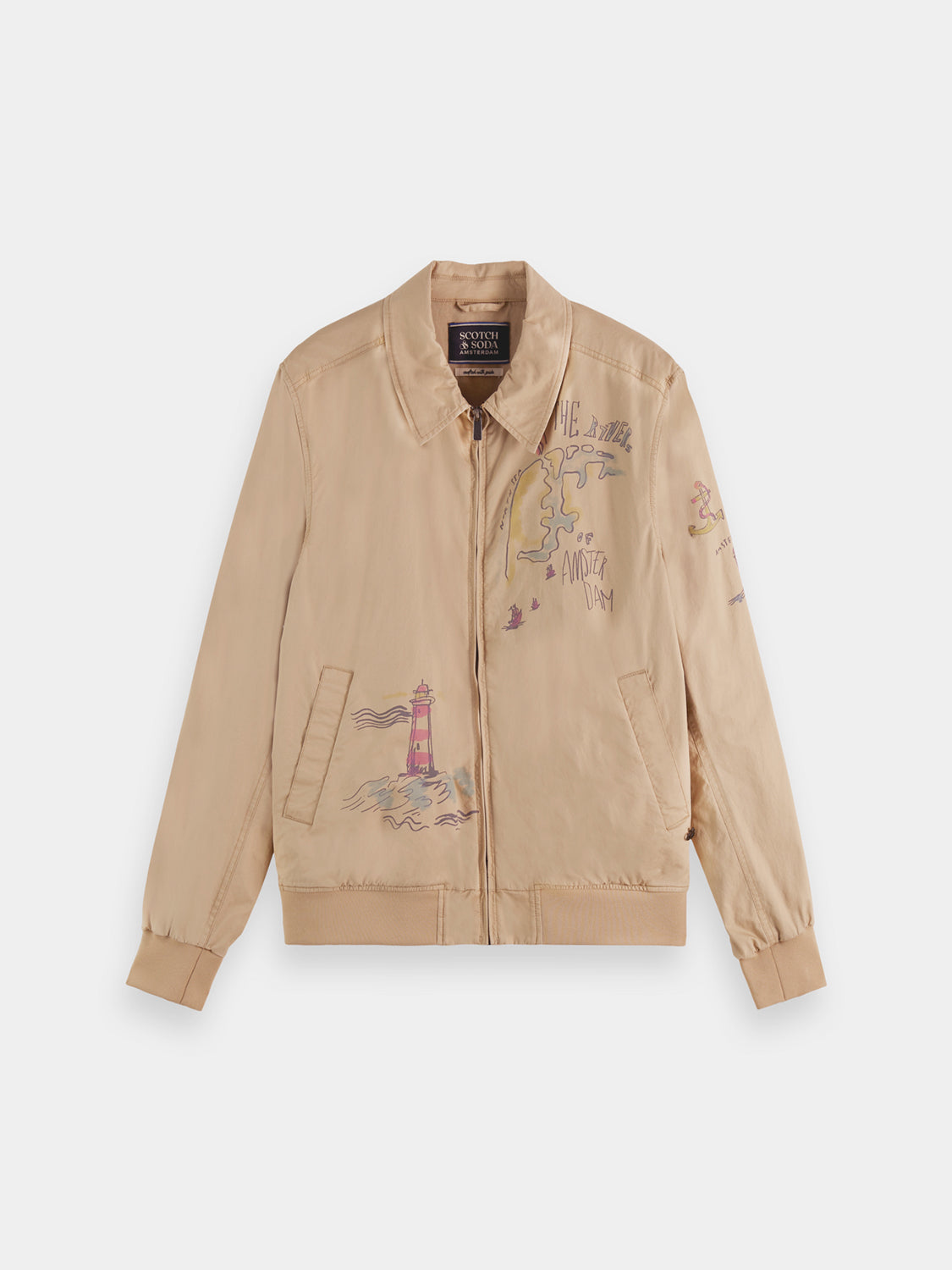 Printed harrington jacket - Scotch & Soda AU