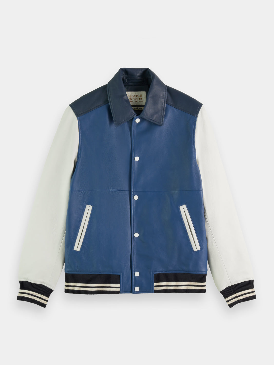 Scotch & Soda Varsity Jacket, Blue outlets Size L