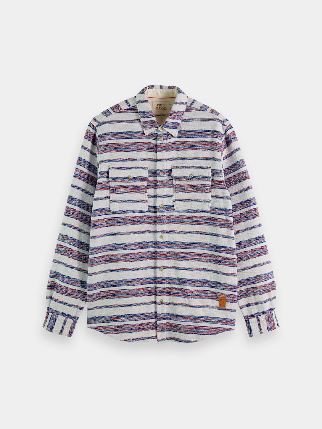 Basket-woven striped shirt - Scotch & Soda AU