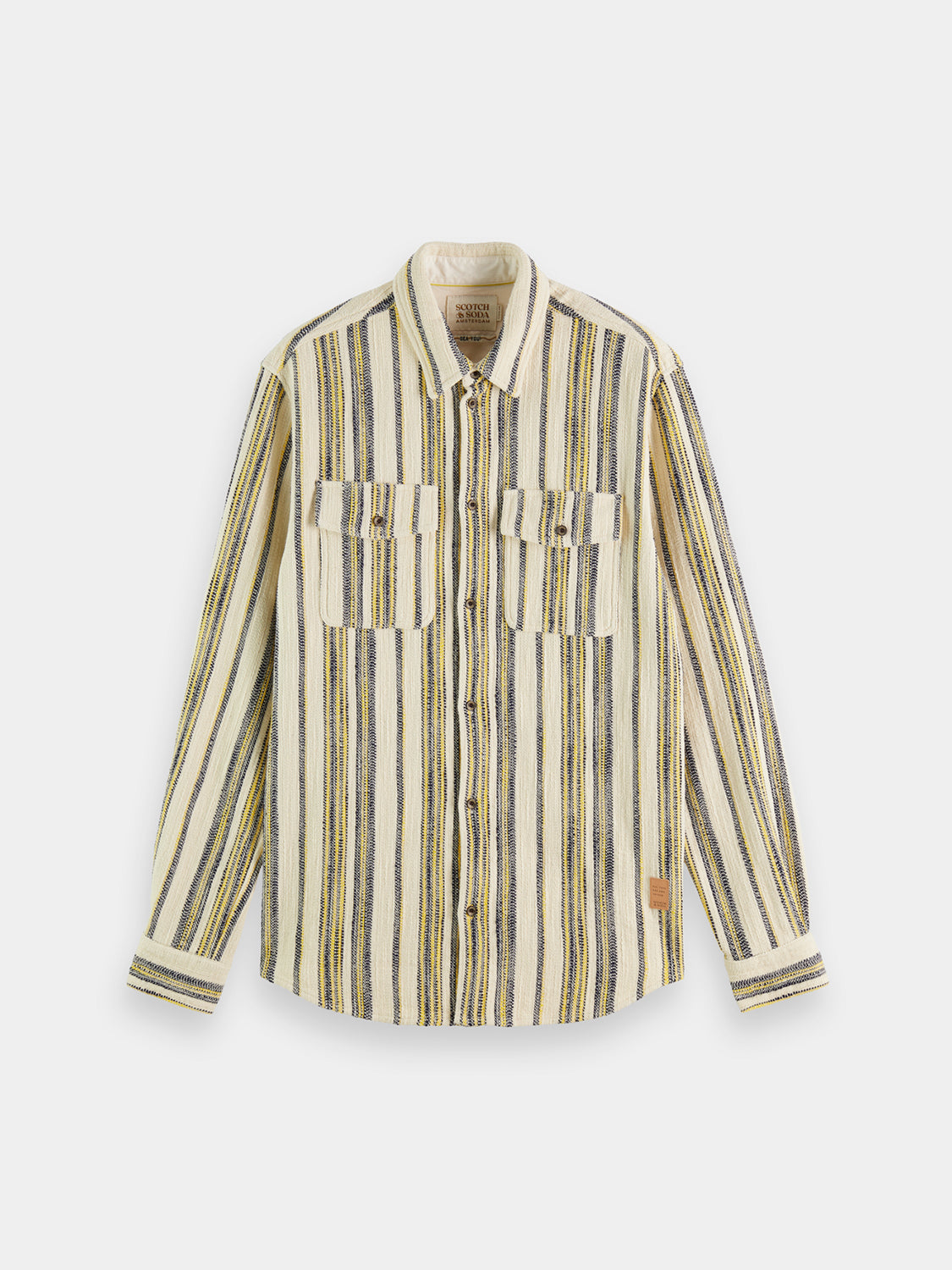 Basket-woven striped shirt - Scotch & Soda AU