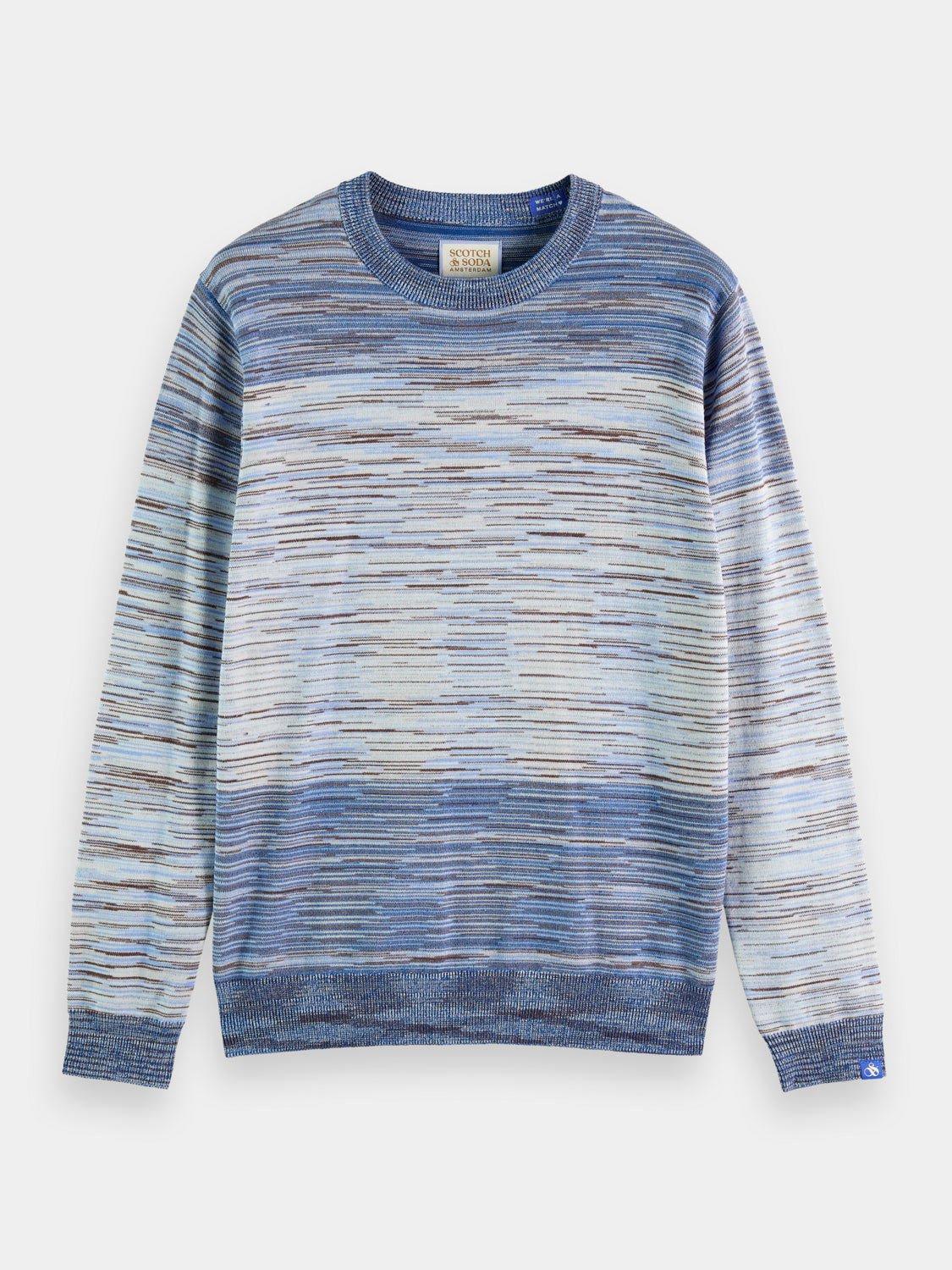 Gradient stripe crewneck sweater - Scotch & Soda AU