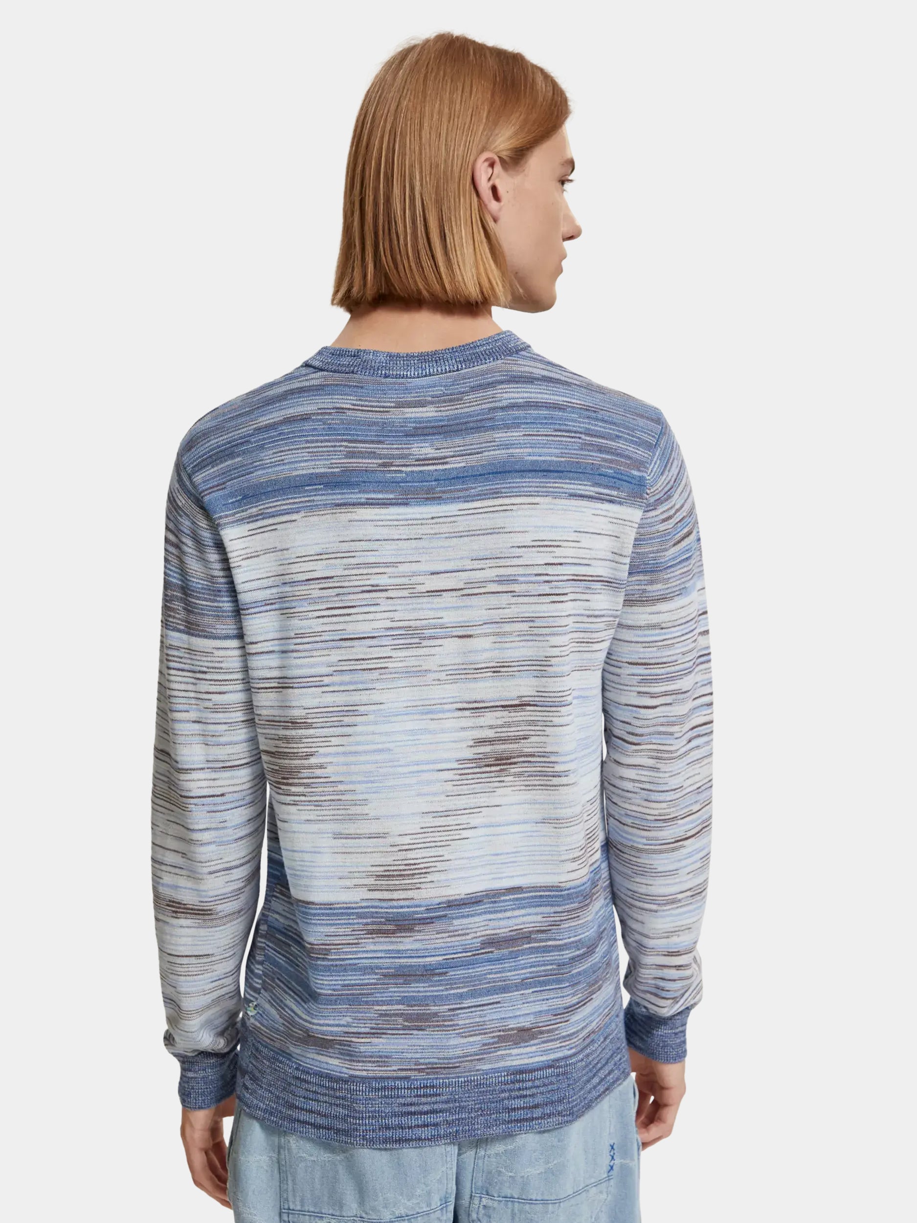 Gradient stripe crewneck sweater - Scotch & Soda AU