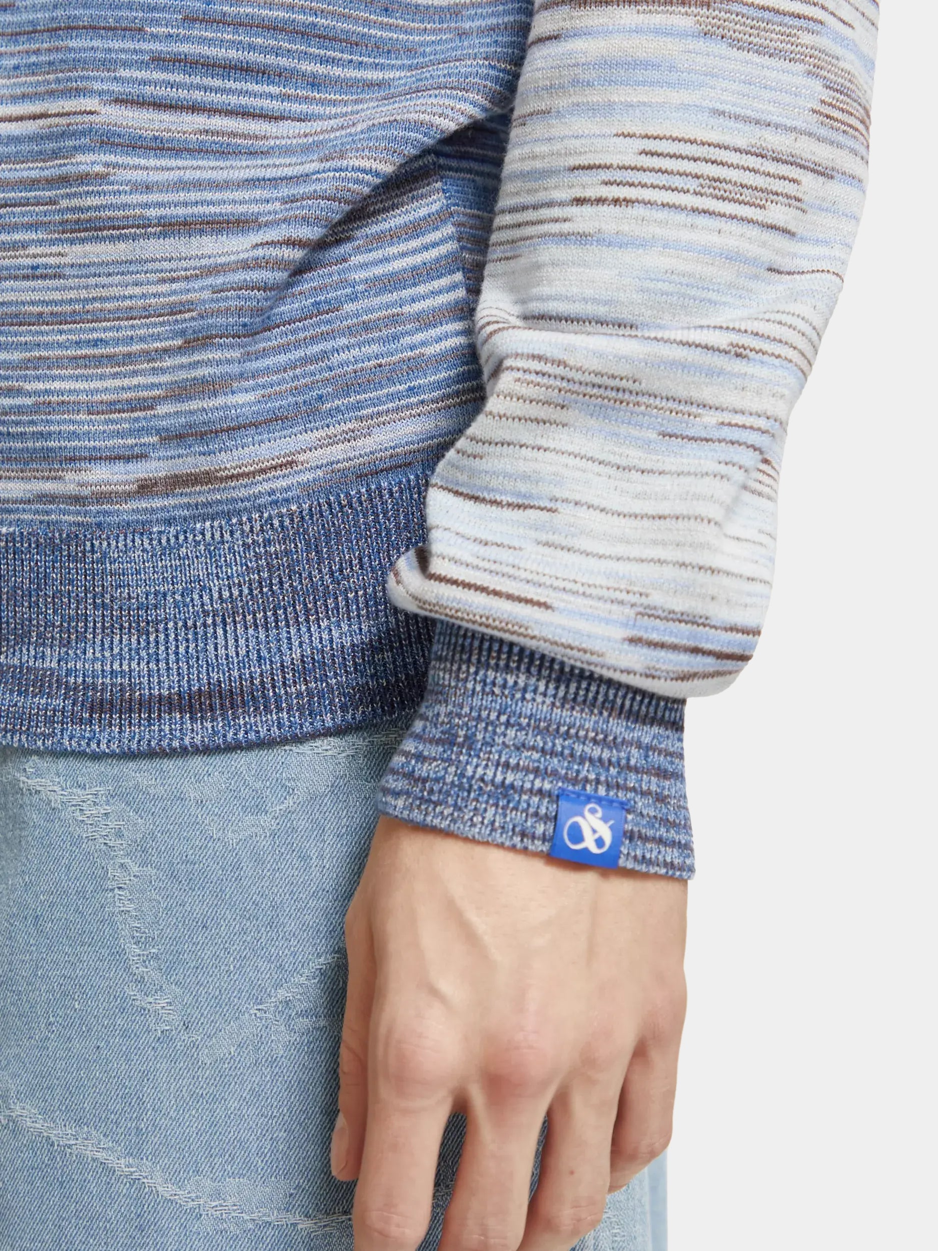 Gradient stripe crewneck sweater - Scotch & Soda AU