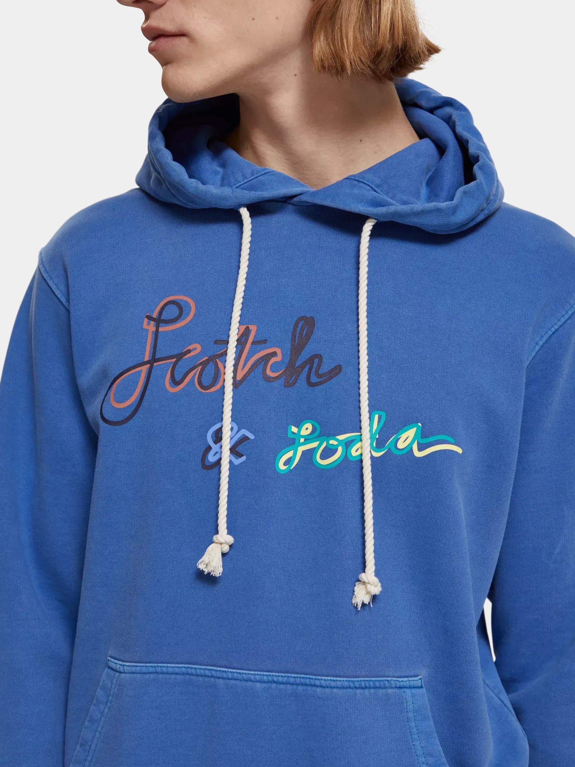 Garment-dyed artwork hoodie - Scotch & Soda AU
