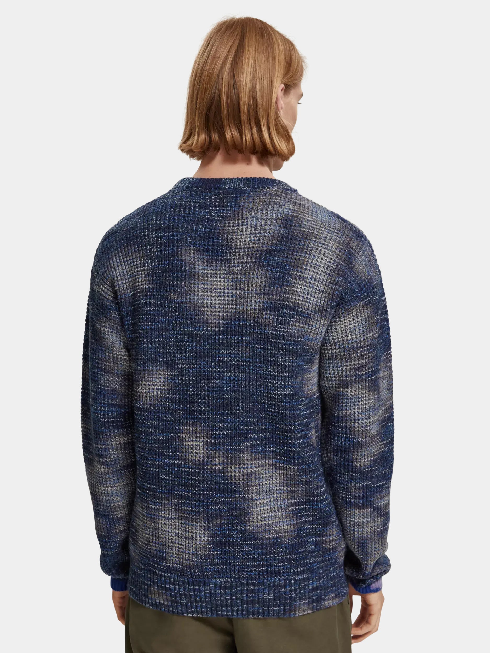 Waffle-knitted melange pullover - Scotch & Soda AU