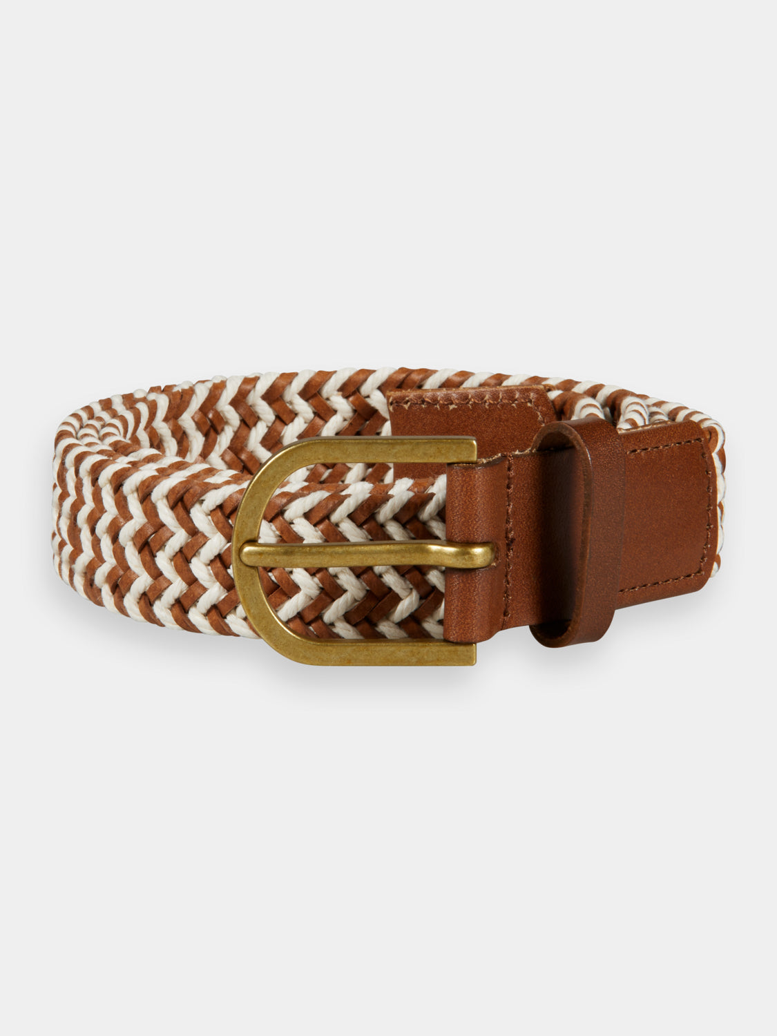 Braided leather & cord belt - Scotch & Soda AU