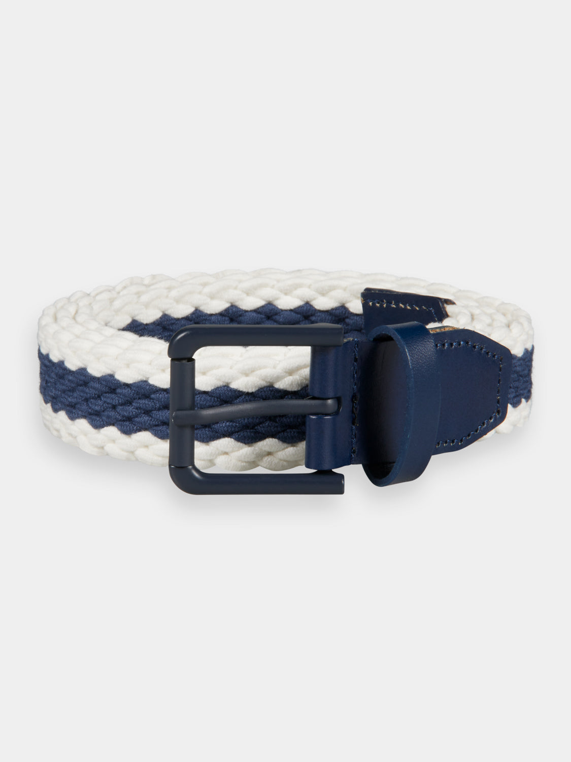 Leather-trimmed cord belt - Scotch & Soda AU