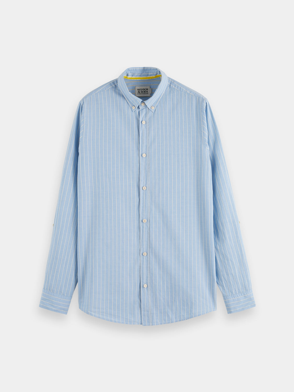 Yarn-dyed dobby striped shirt - Scotch & Soda AU