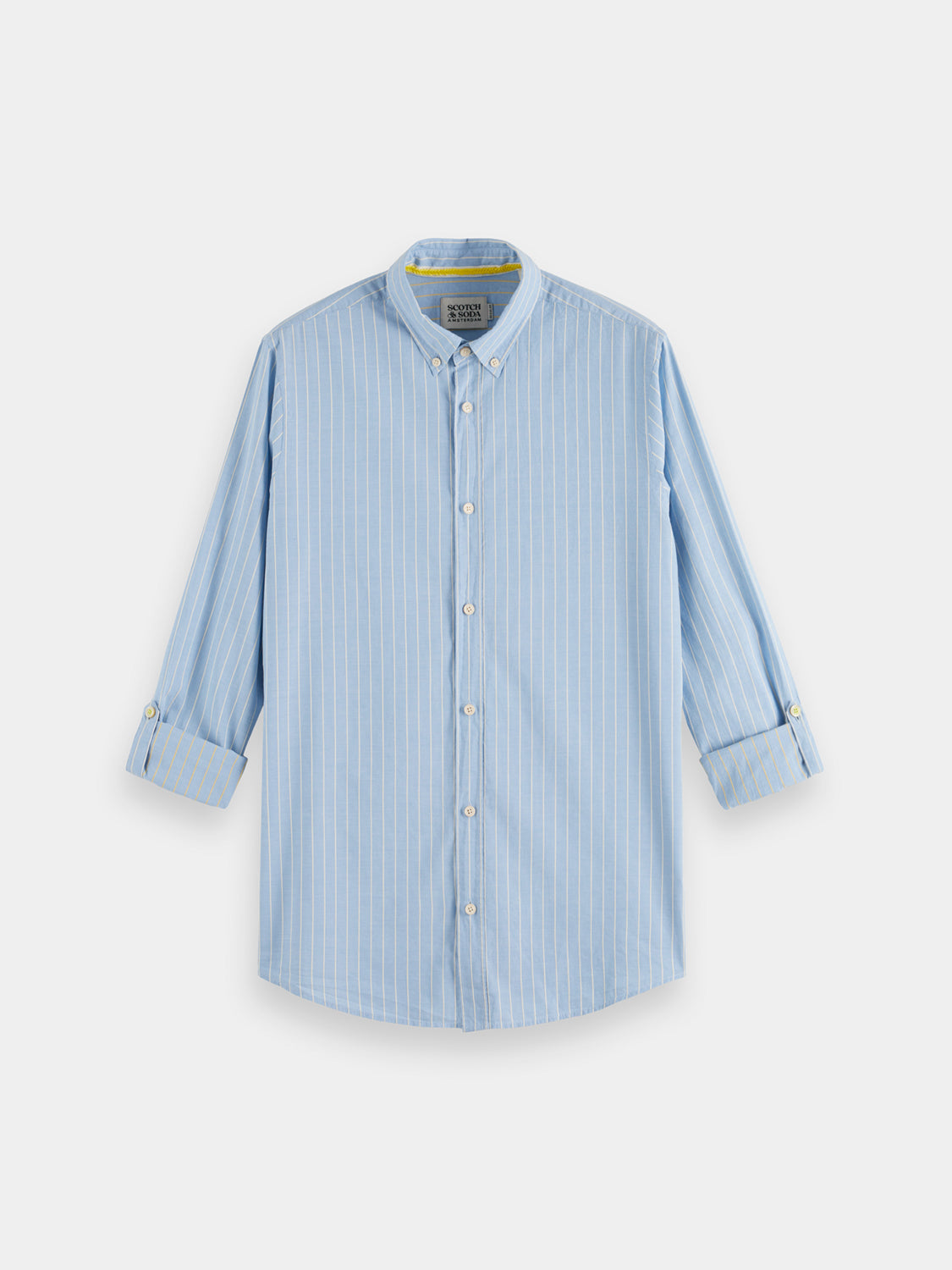Yarn-dyed dobby striped shirt - Scotch & Soda AU