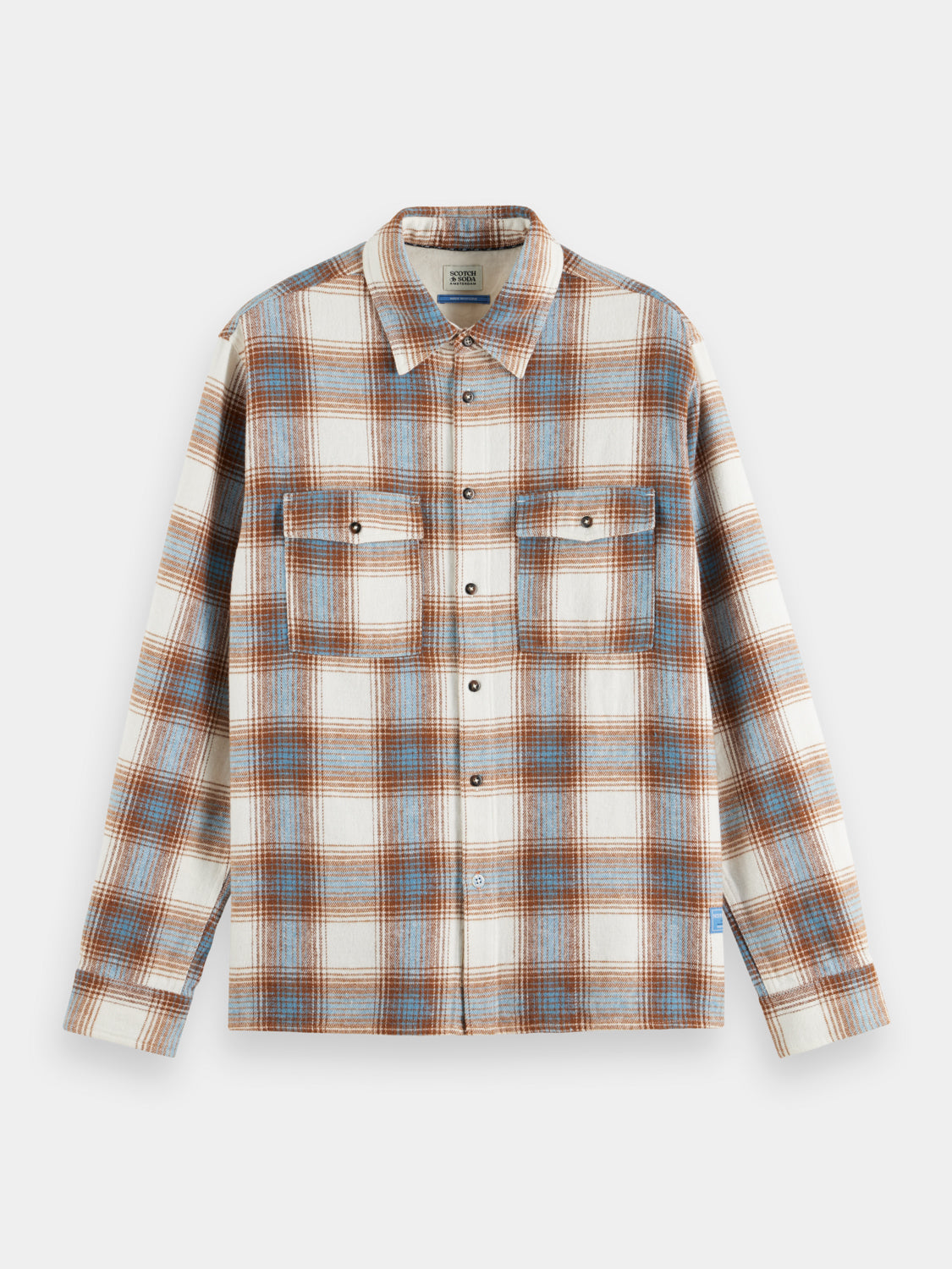 Yarn-dyed flanned check shirt - Scotch & Soda AU