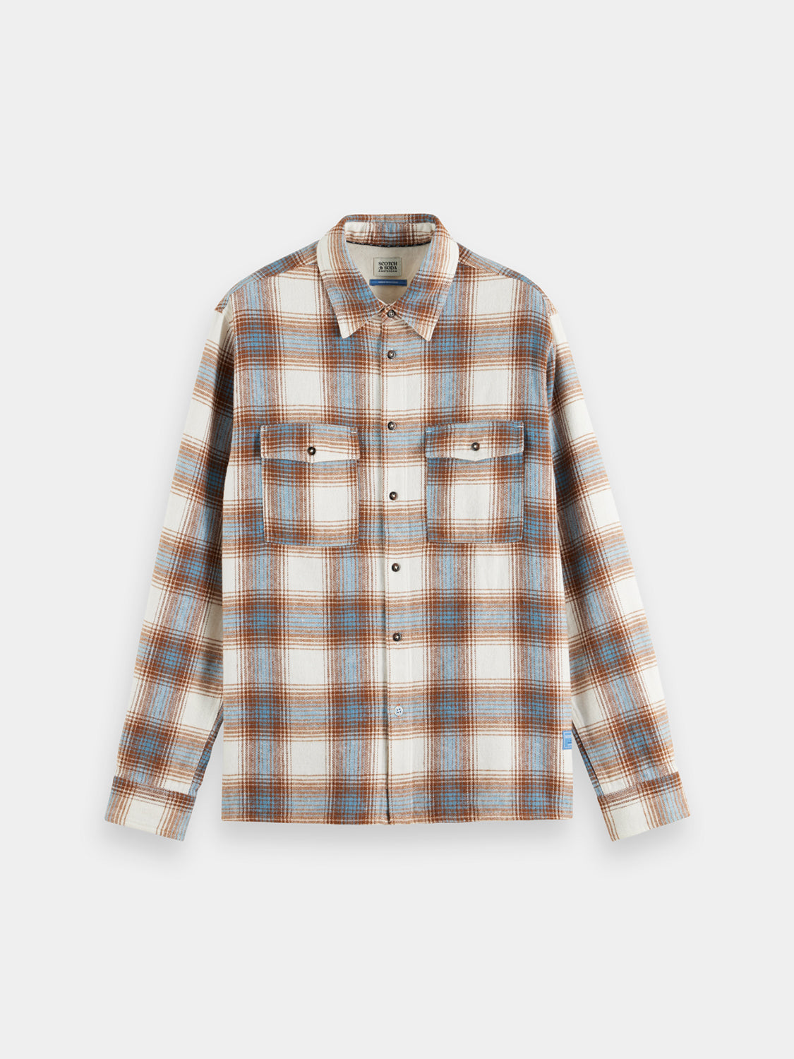 Yarn-dyed flanned check shirt - Scotch & Soda AU