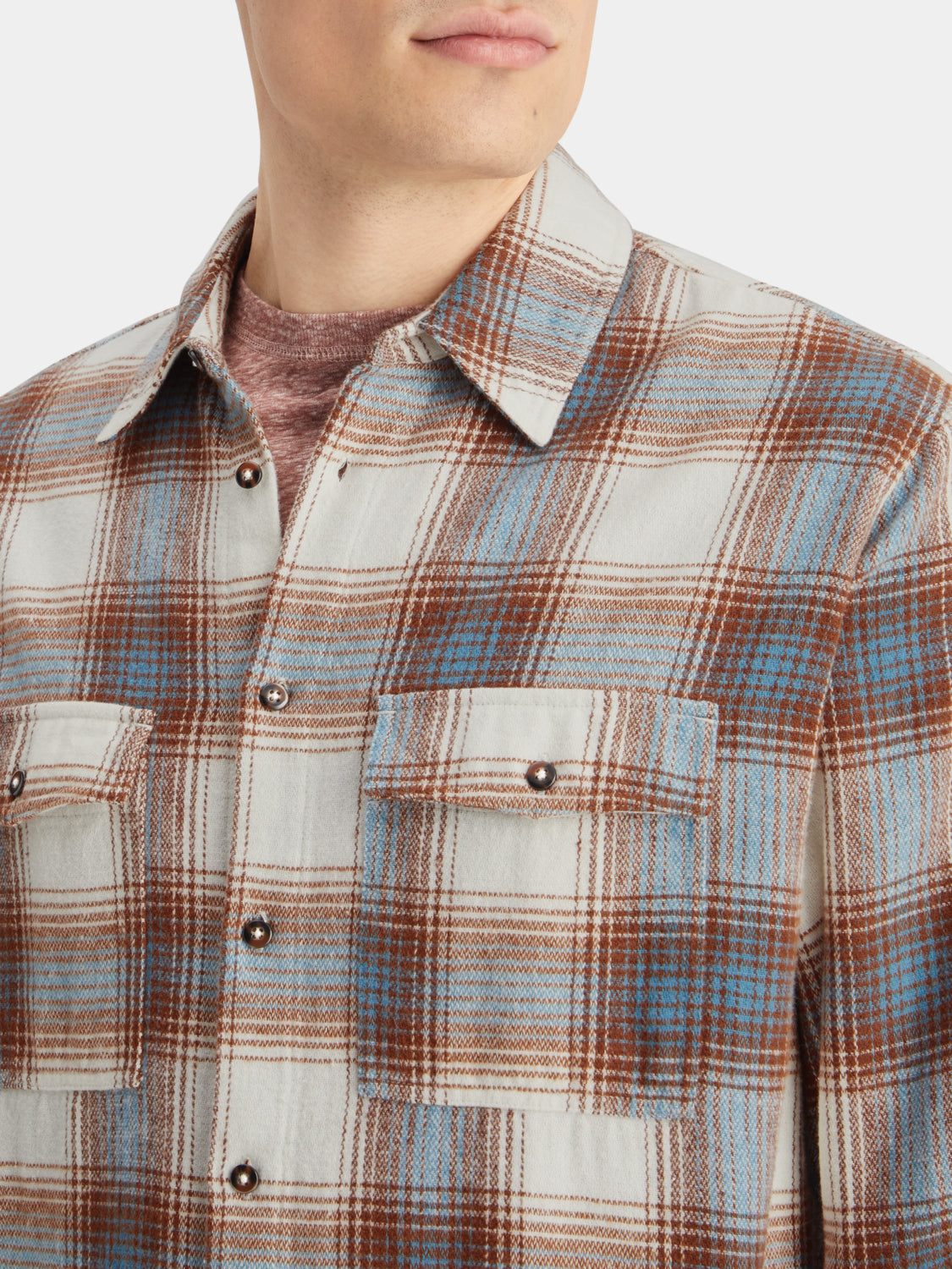 Yarn-dyed flanned check shirt - Scotch & Soda AU