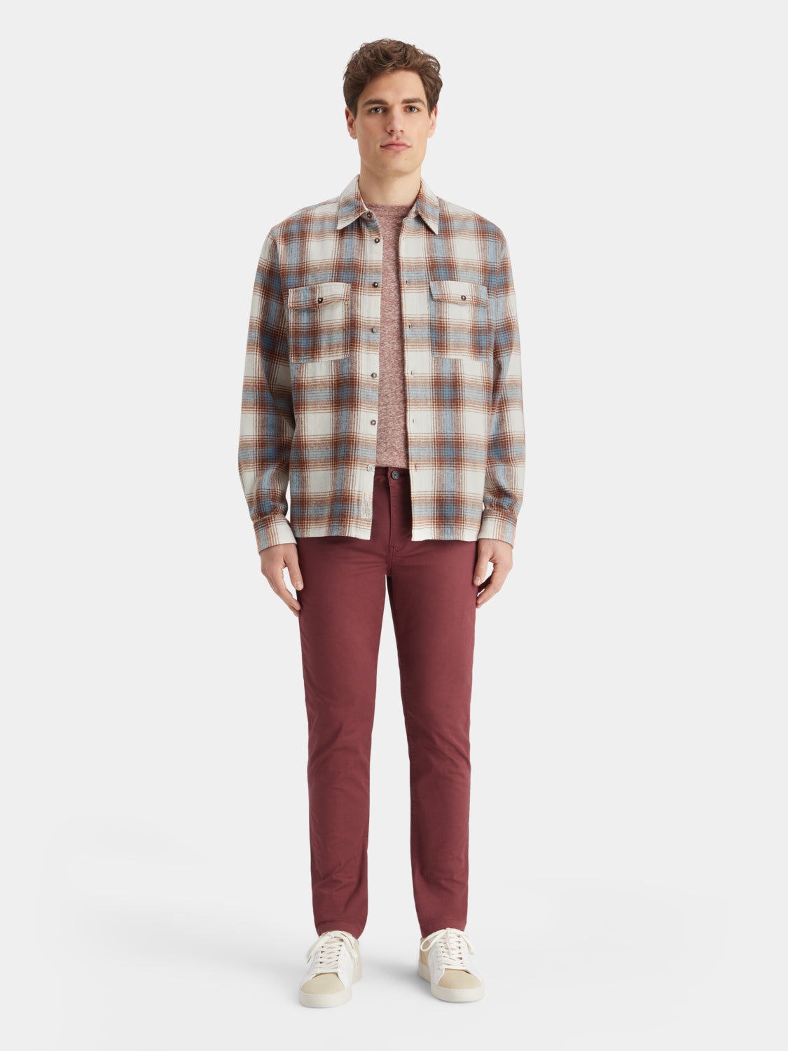 Yarn-dyed flanned check shirt - Scotch & Soda AU