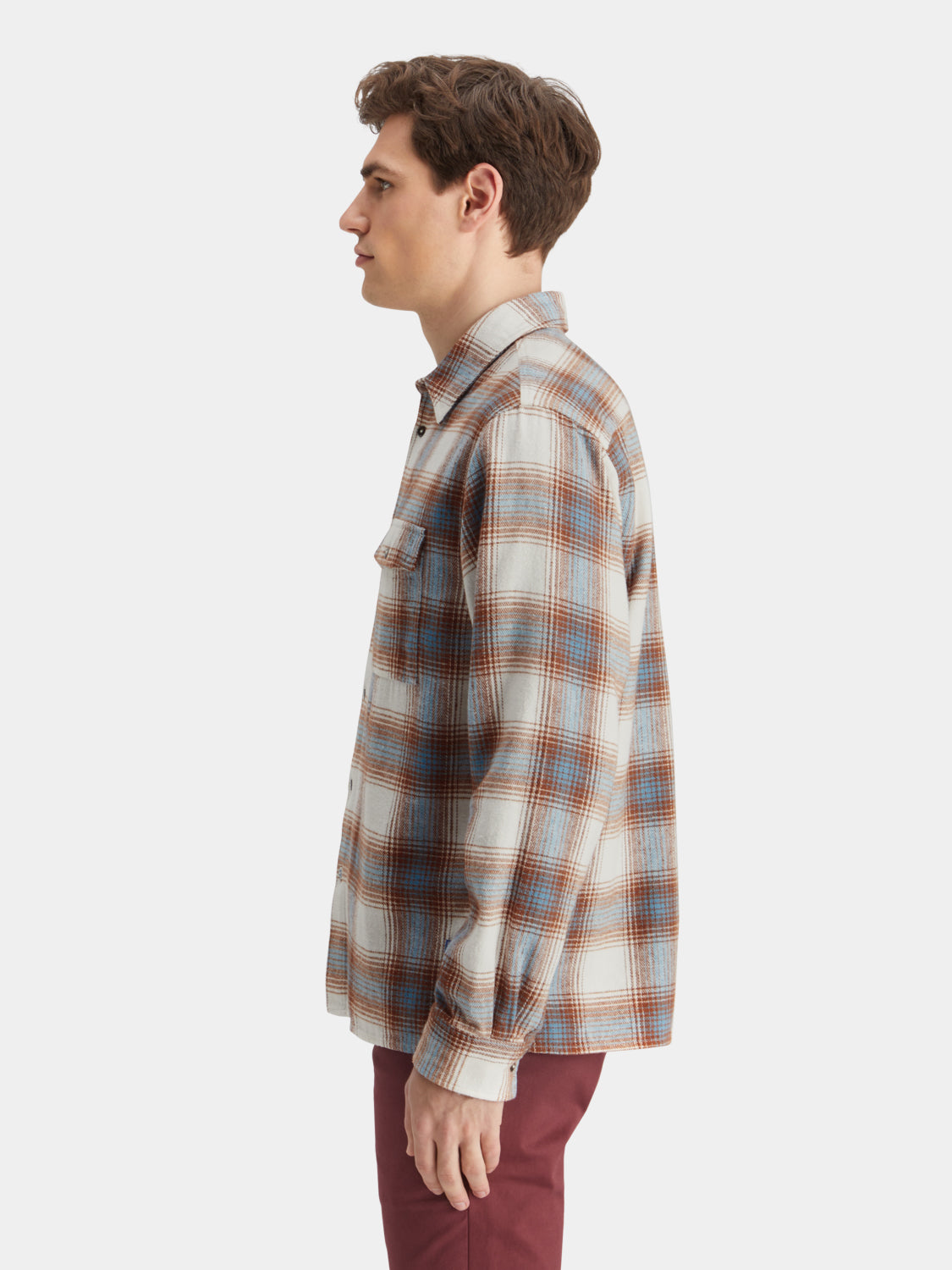 Yarn-dyed flanned check shirt - Scotch & Soda AU