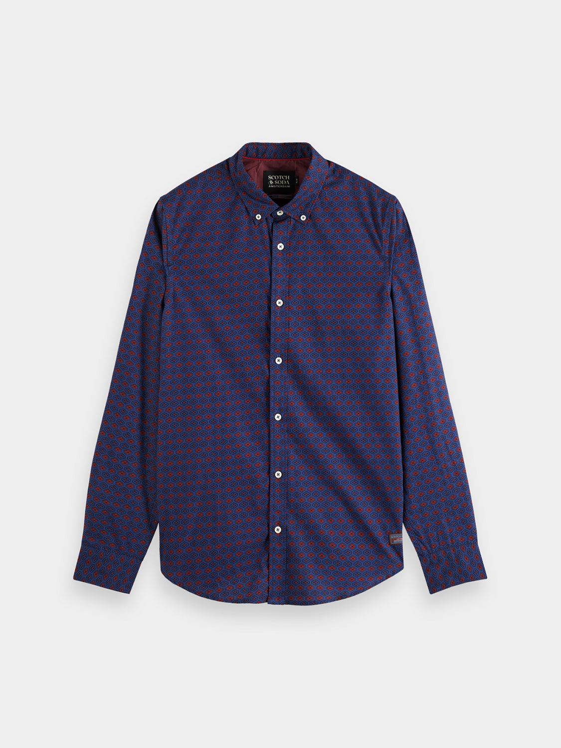 Slim fit ditsy printed shirt - Scotch & Soda AU