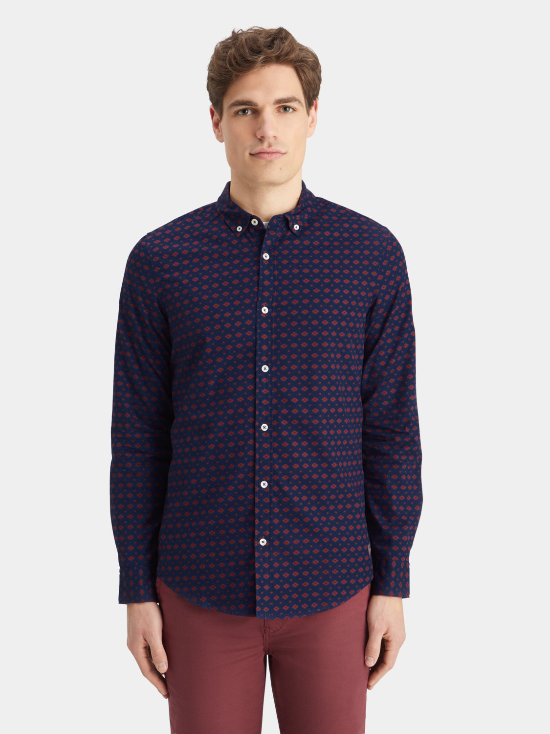 Slim fit ditsy printed shirt - Scotch & Soda AU