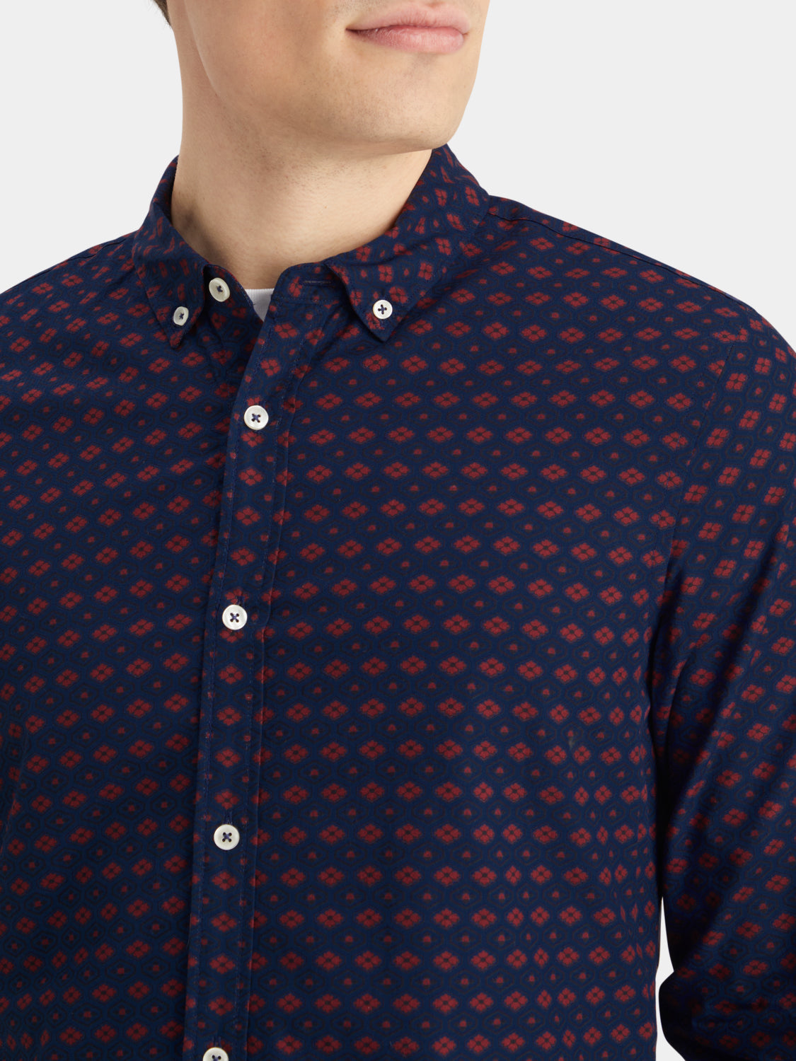 Slim fit ditsy printed shirt - Scotch & Soda AU