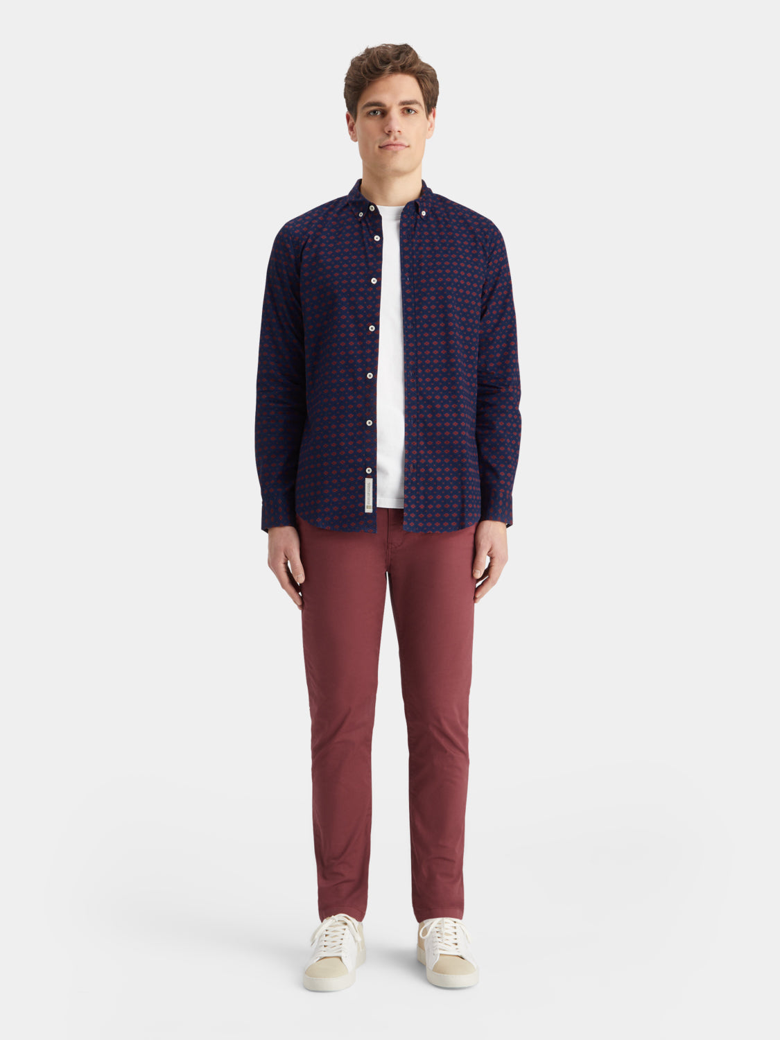 Slim fit ditsy printed shirt - Scotch & Soda AU