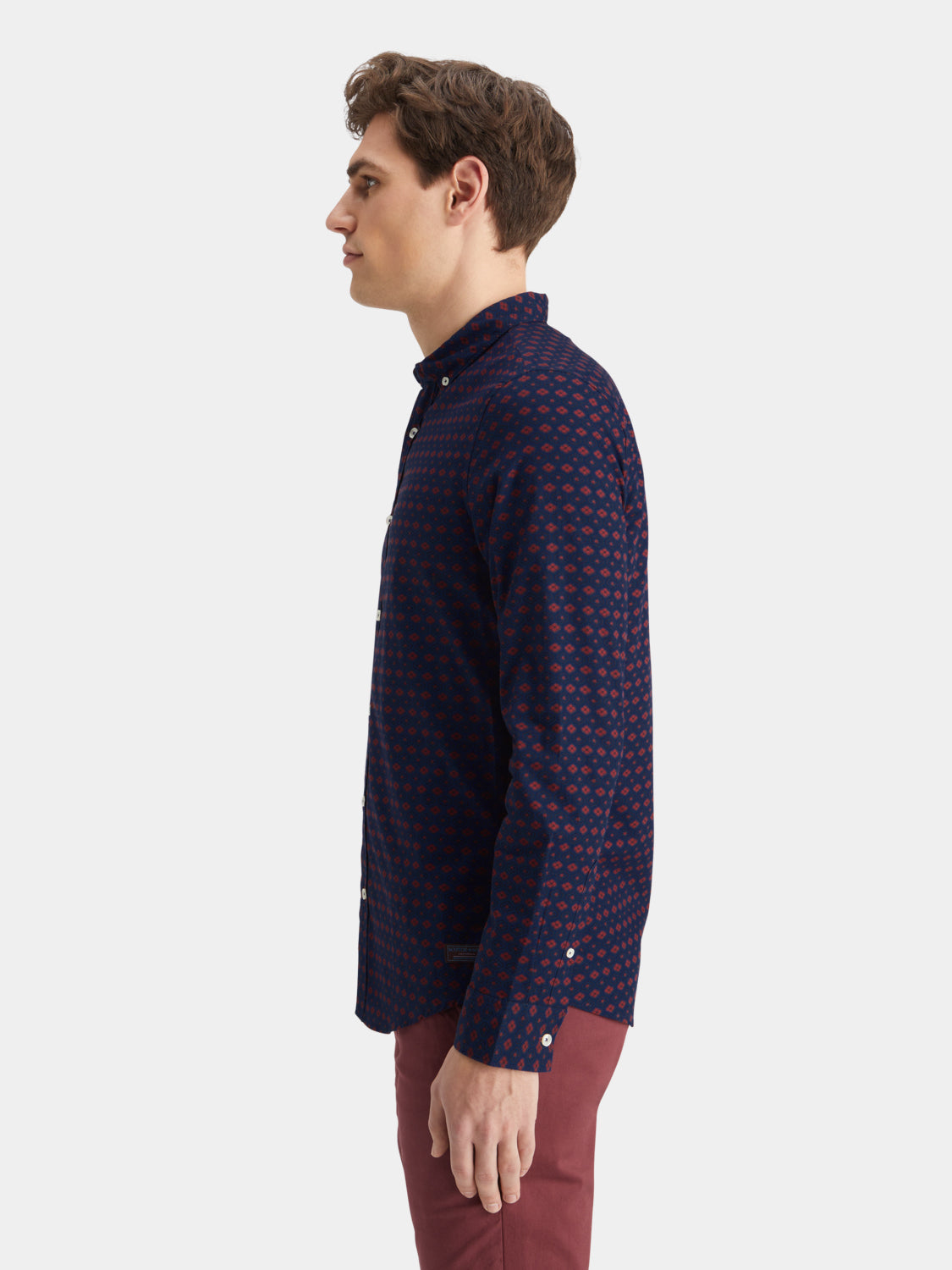 Slim fit ditsy printed shirt - Scotch & Soda AU