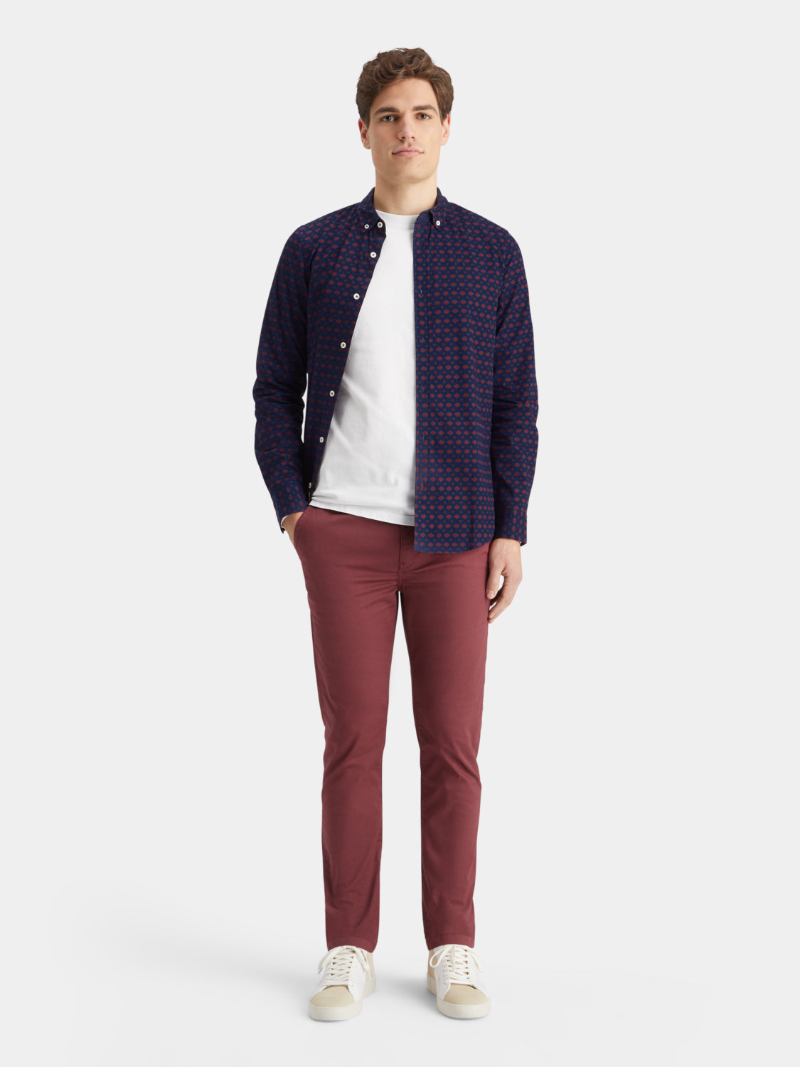 Slim fit ditsy printed shirt - Scotch & Soda AU