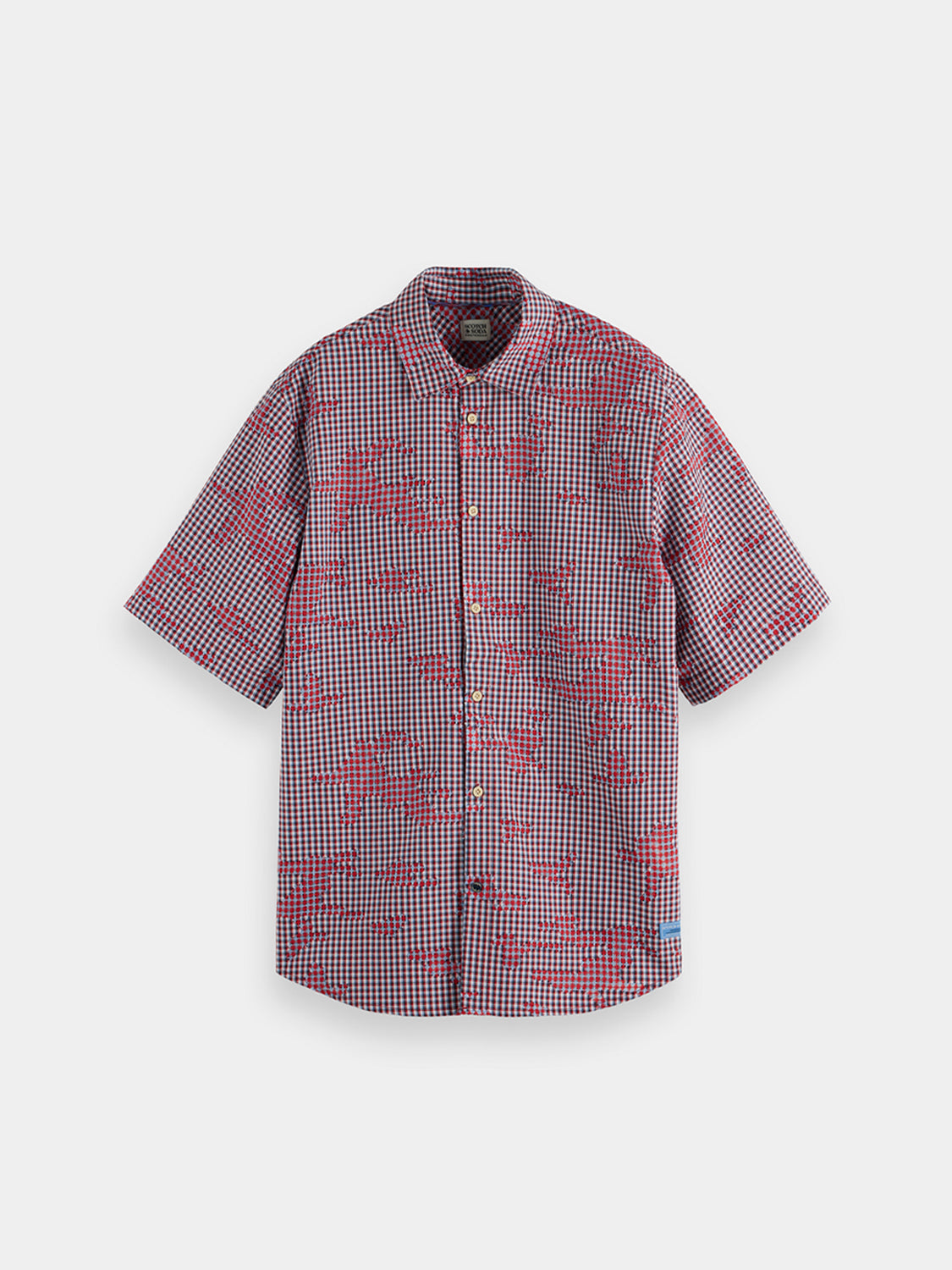 Burn out check shirt - Scotch & Soda AU