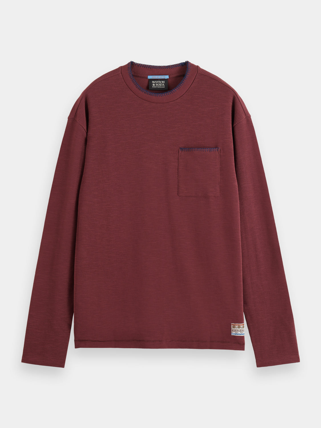 Blanket stitch t-shirt - Scotch & Soda AU