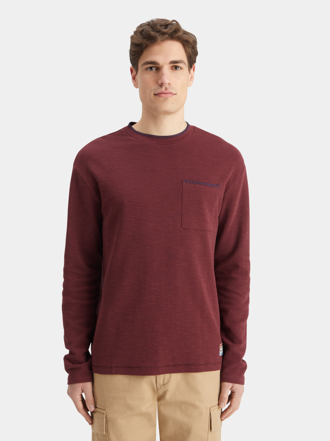 Blanket stitch t-shirt - Scotch & Soda AU