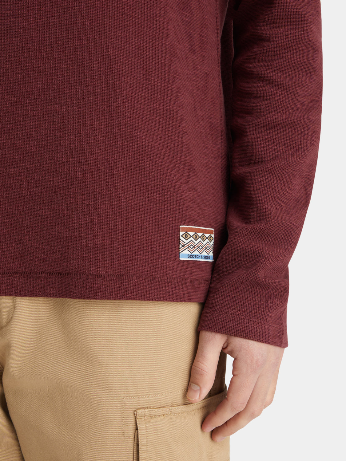 Blanket stitch t-shirt - Scotch & Soda AU