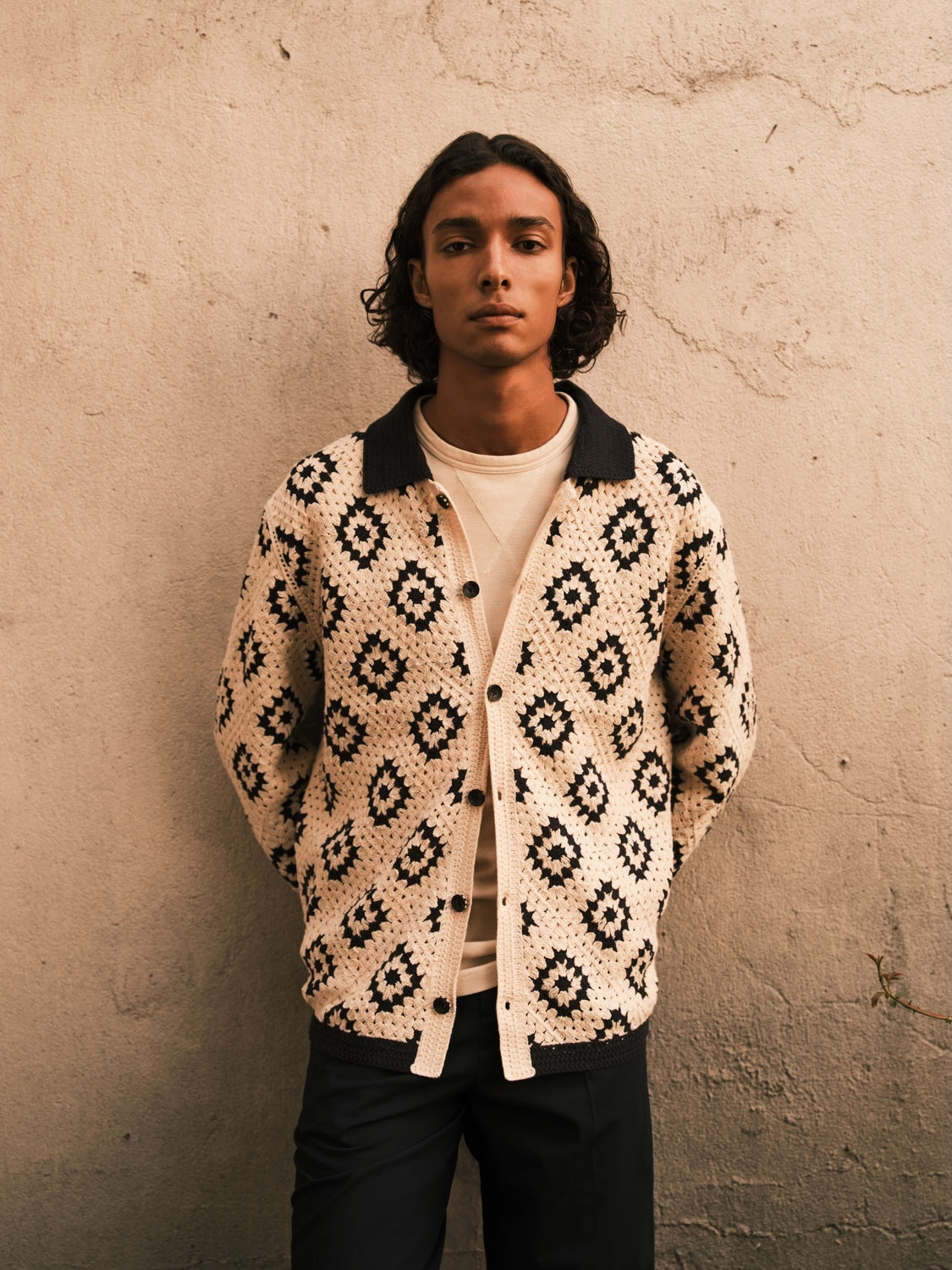 Crochet knitted shirt - Scotch & Soda AU