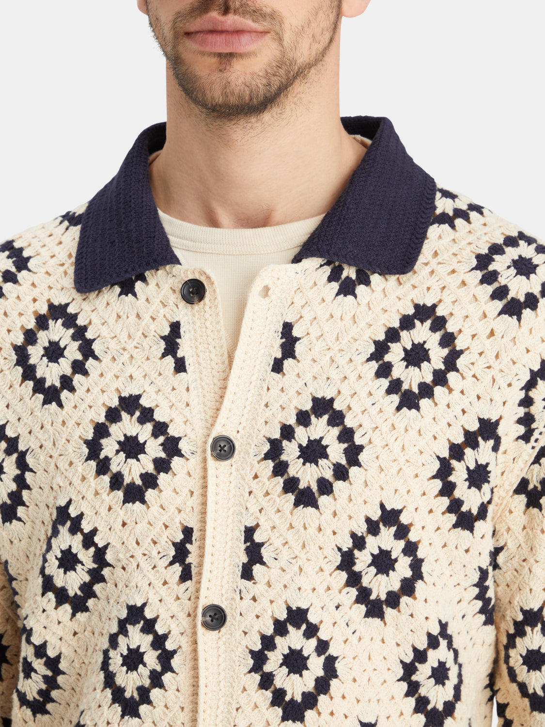 Crochet knitted shirt - Scotch & Soda AU