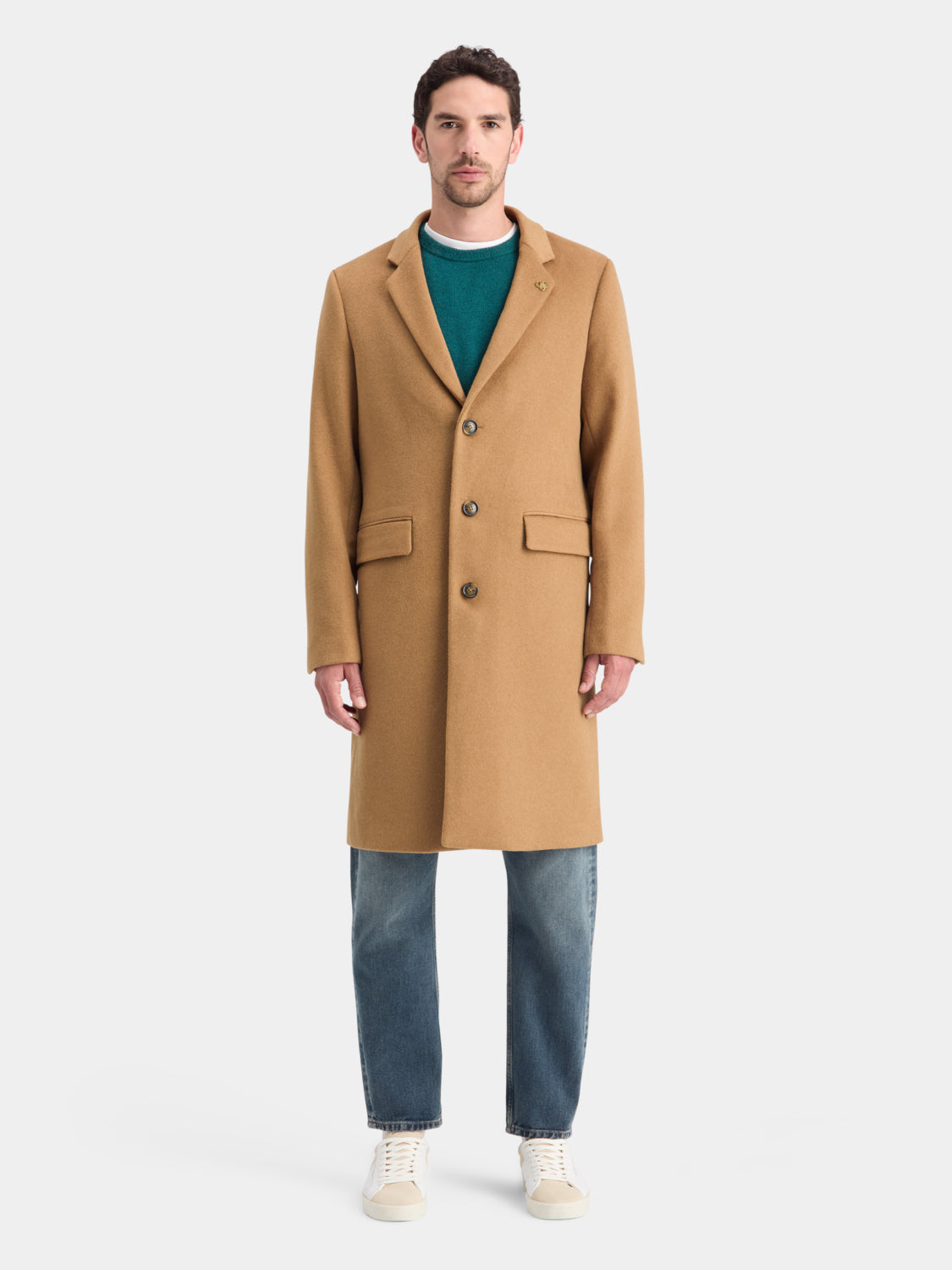 Classic wool overcoat - Scotch & Soda AU