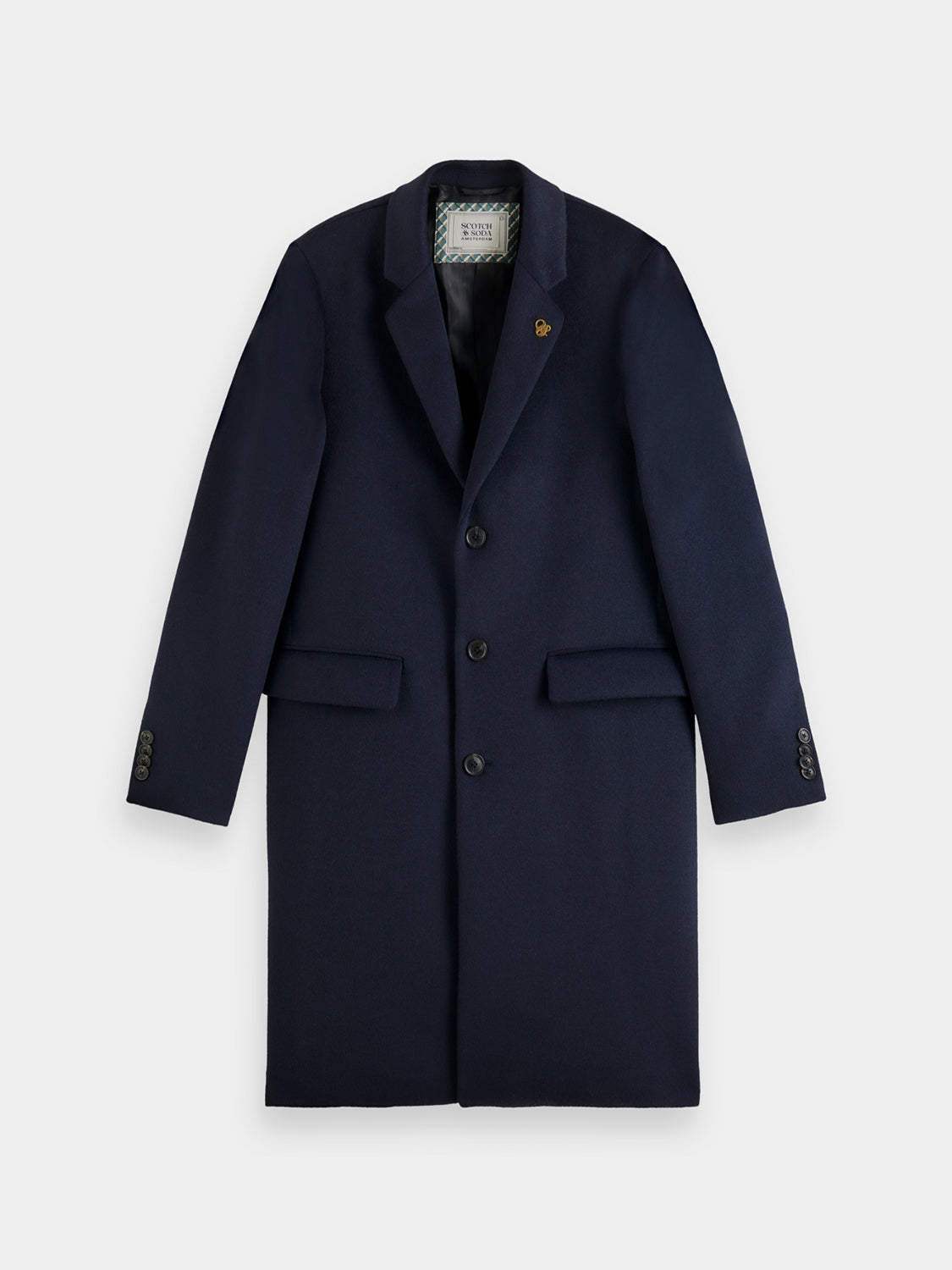 Classic wool overcoat - Scotch & Soda AU