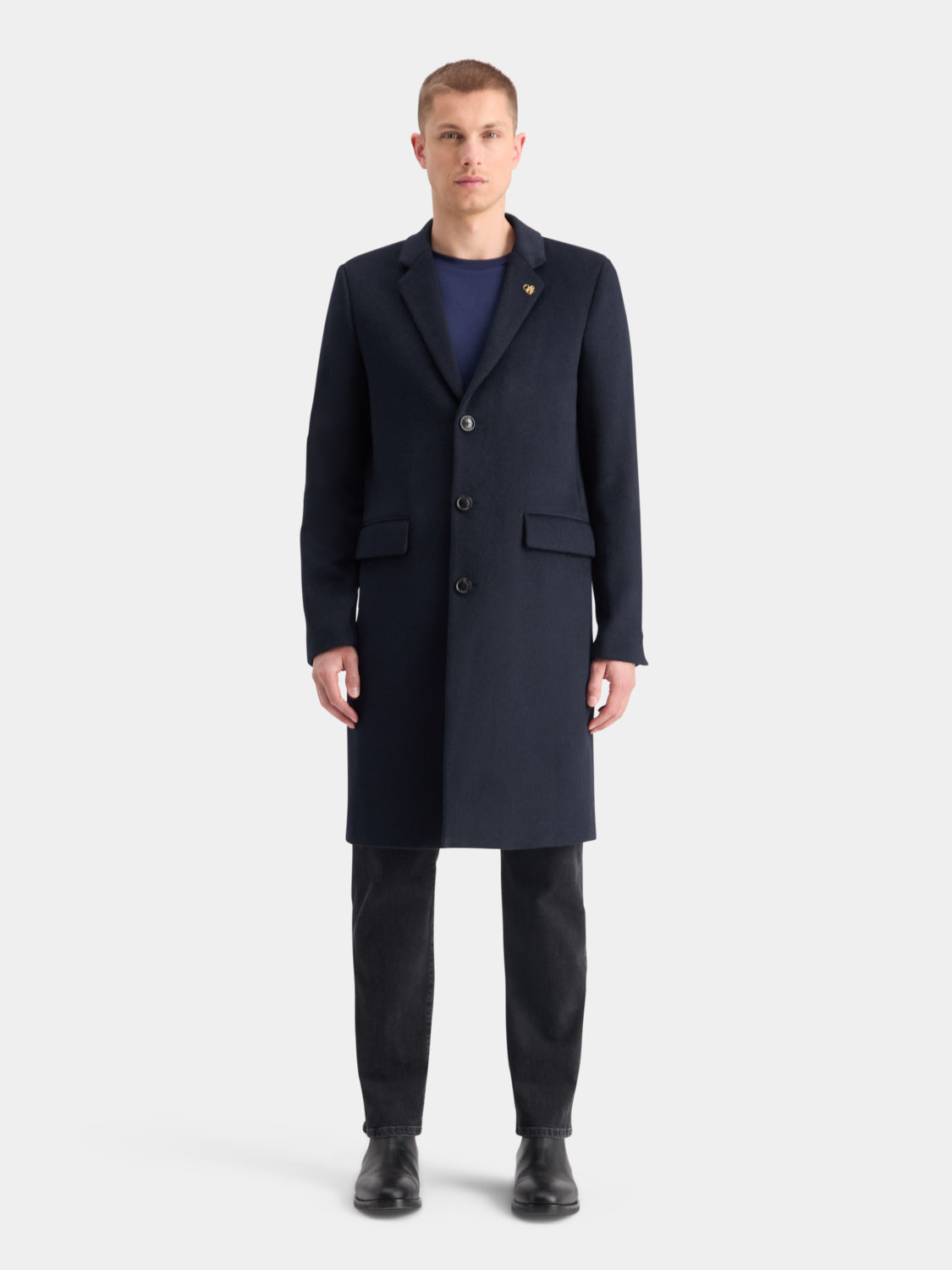 Classic wool overcoat - Scotch & Soda AU