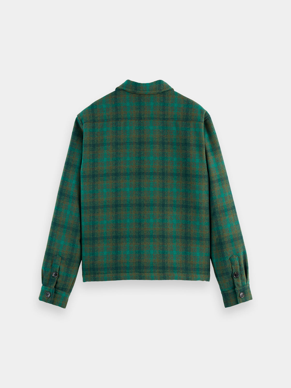 Teddy-lined check overshirt - Scotch & Soda AU