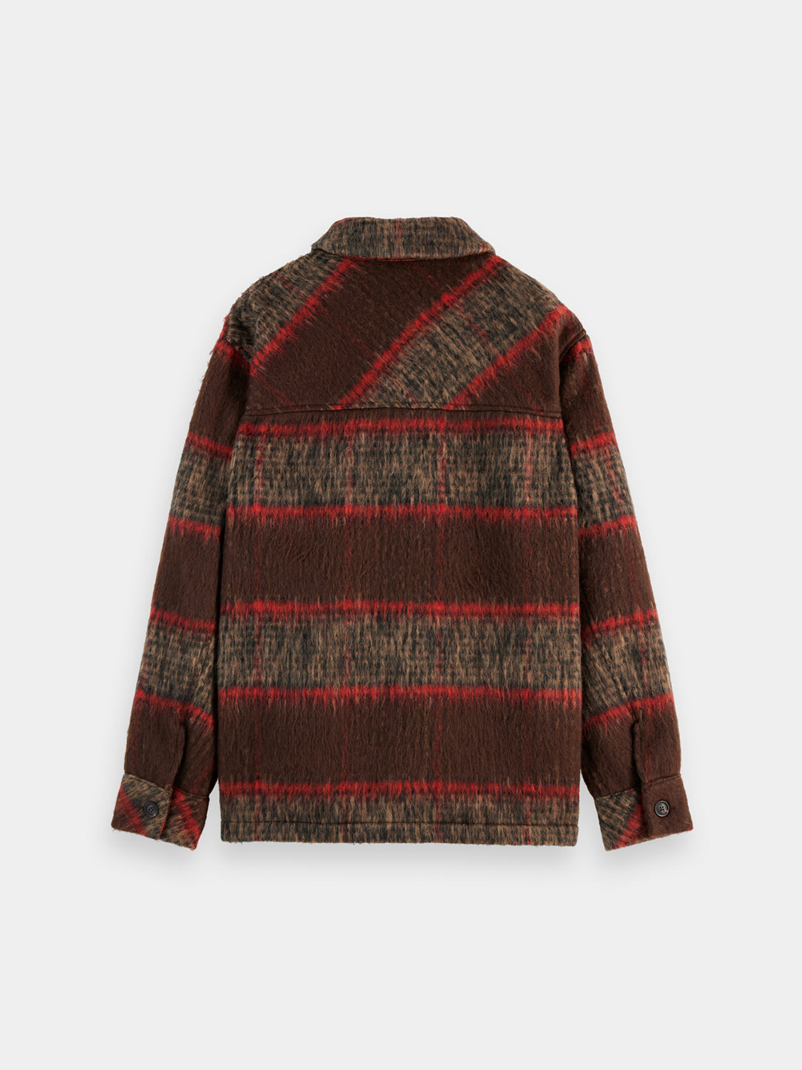 Brushed wool blend overshirt - Scotch & Soda AU